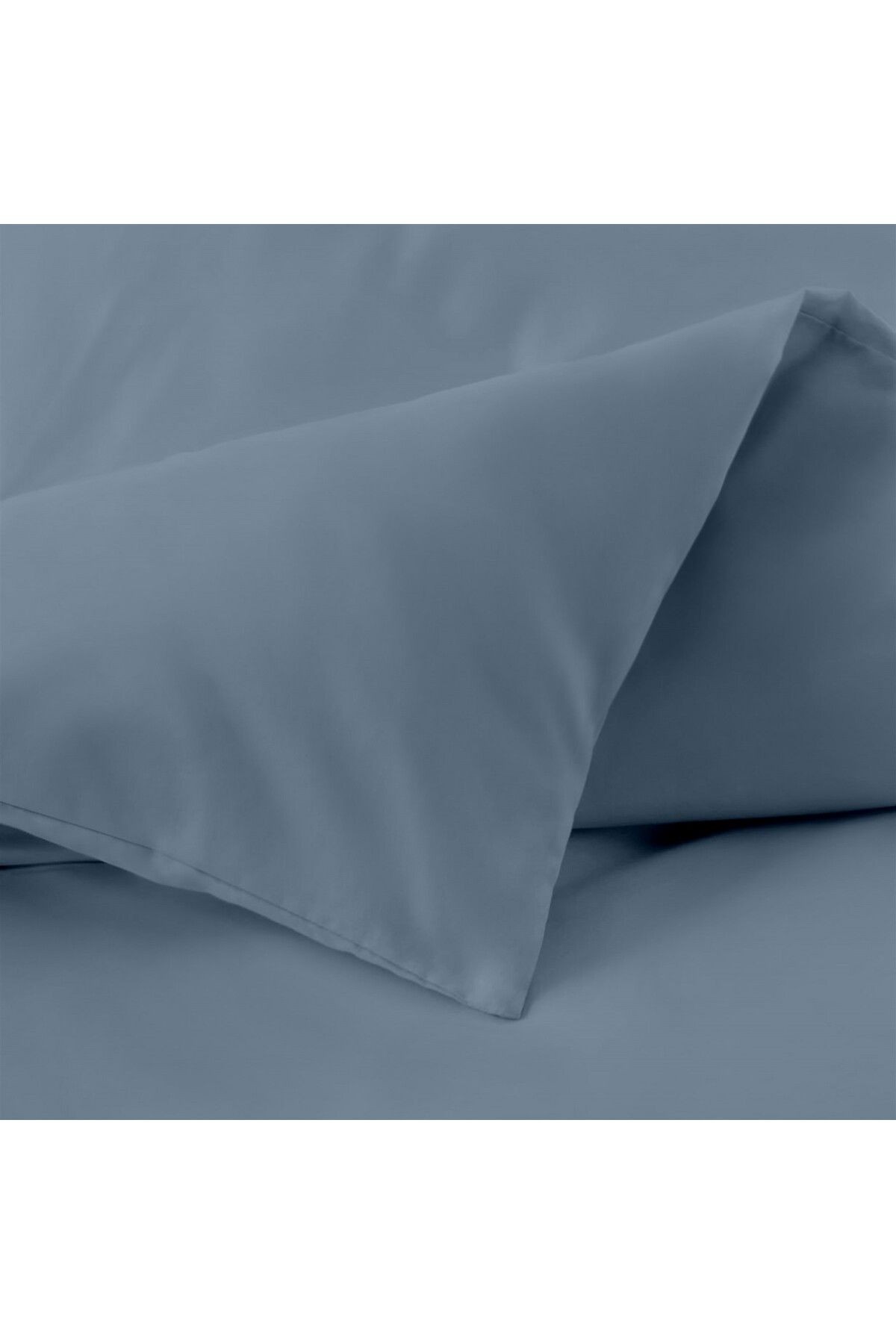 Organik Pamuk Akfil Nevresim Takımı  Tek Kişilik 160x220 cm - İndi̇go