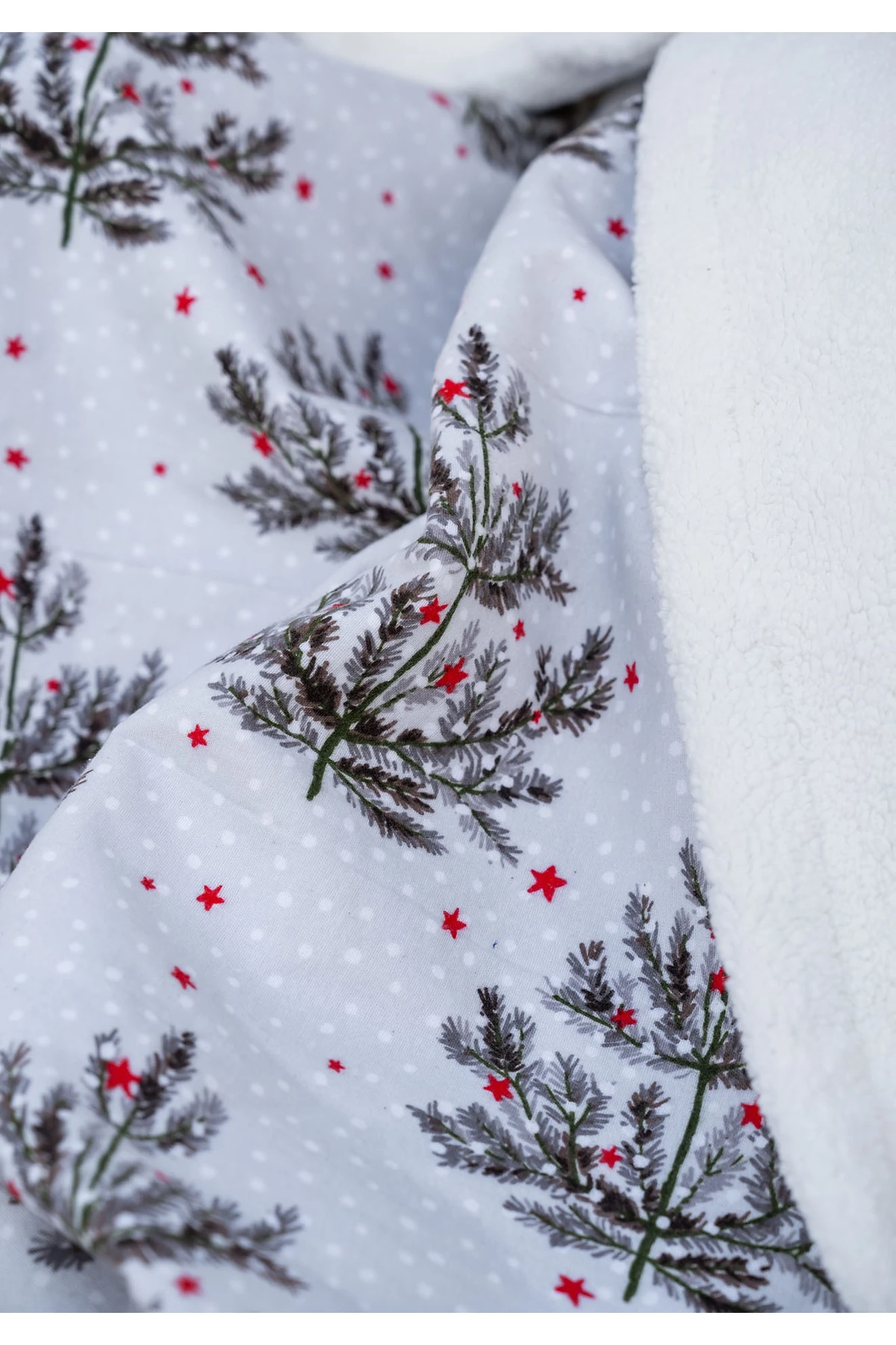 Sherpa Battaniye Çift Kişilik 200x230cm - kirmizi