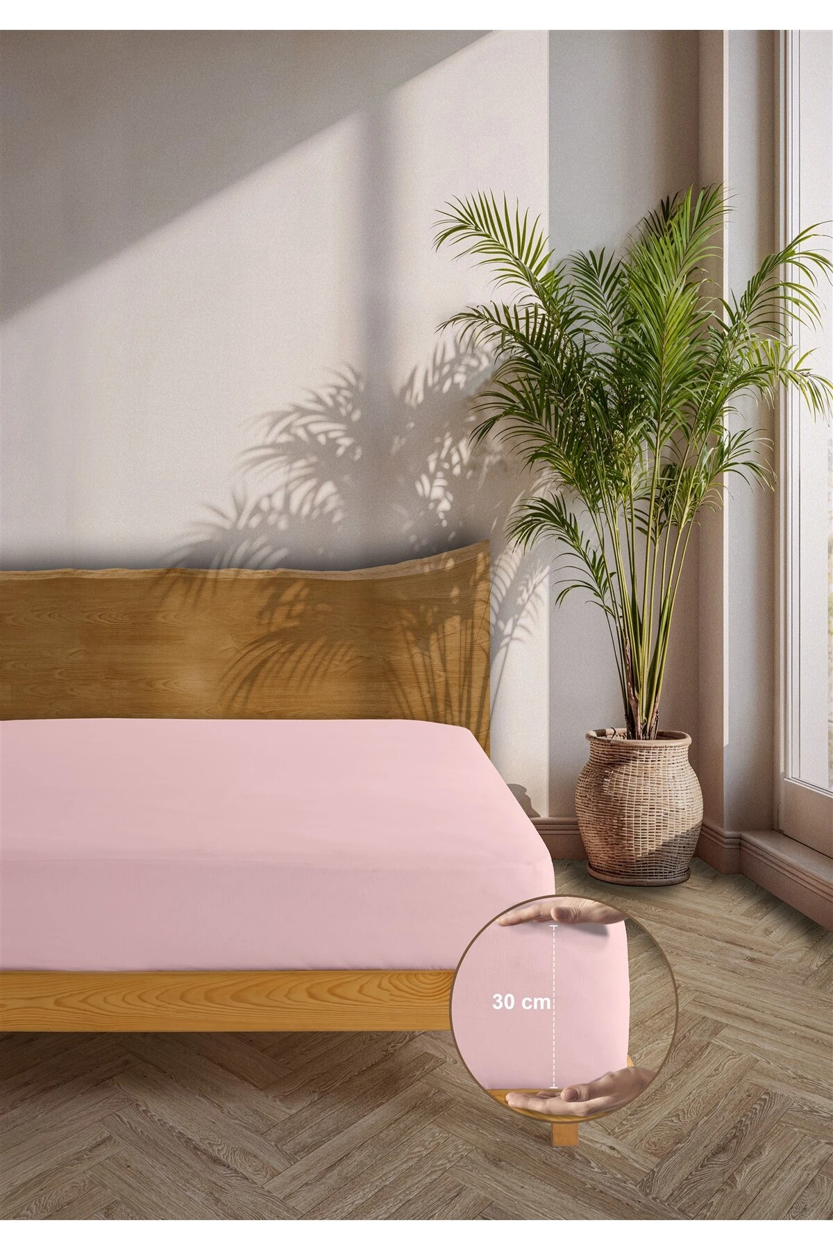 Siena Ranforce %100 Pamuk Lastikli Çarşaf Seti - Pembe