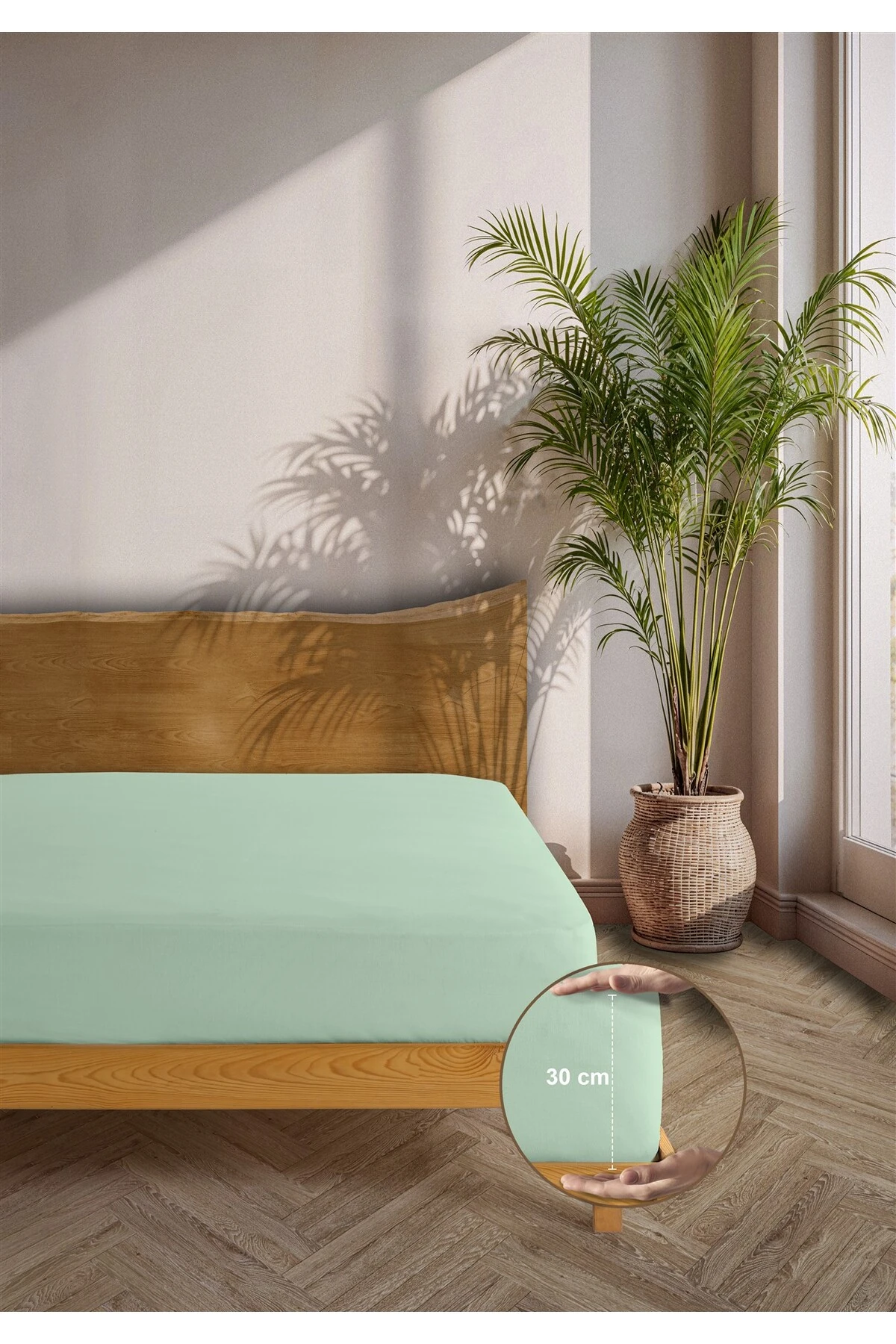 Siena Ranforce %100 Pamuk Lastikli Çarşaf Seti - Mi̇nt