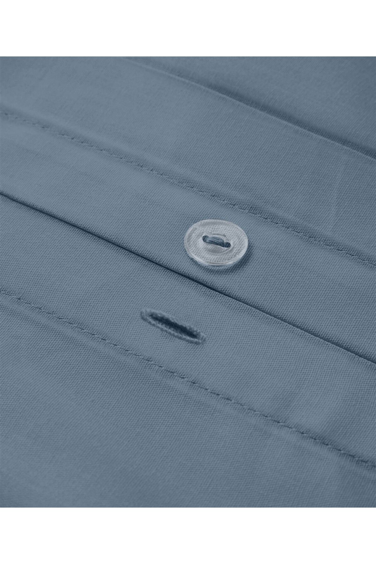 Organik Pamuk Akfil Nevresim Tek Kişilik 160x220 cm - İndi̇go