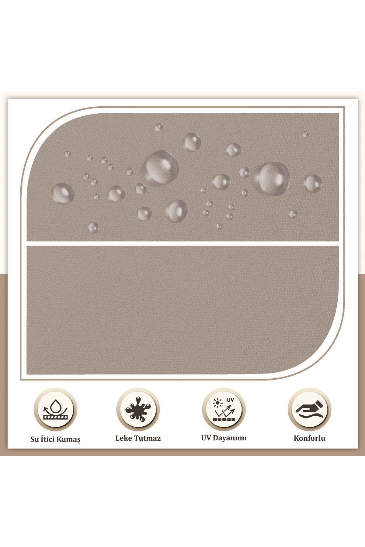 Canvas 4 'lü Sıvı Geçirmez Leke Tutmaz Fermuarlı Bağcıklı Sandalye Minderi 40 x 40 cm