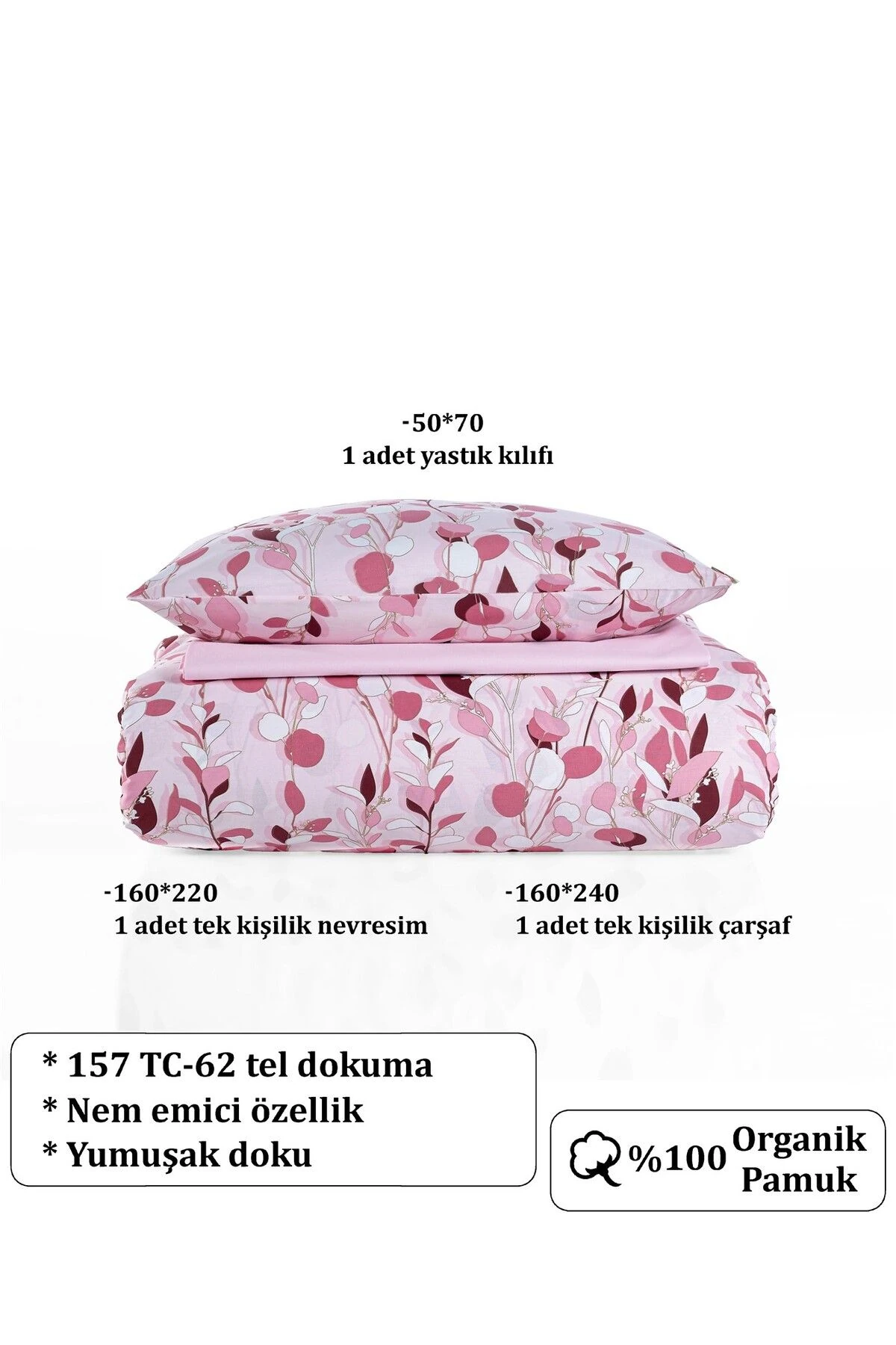 Akfil Desenli Tek Kişilik Nevresim Takımı 160x220 cm