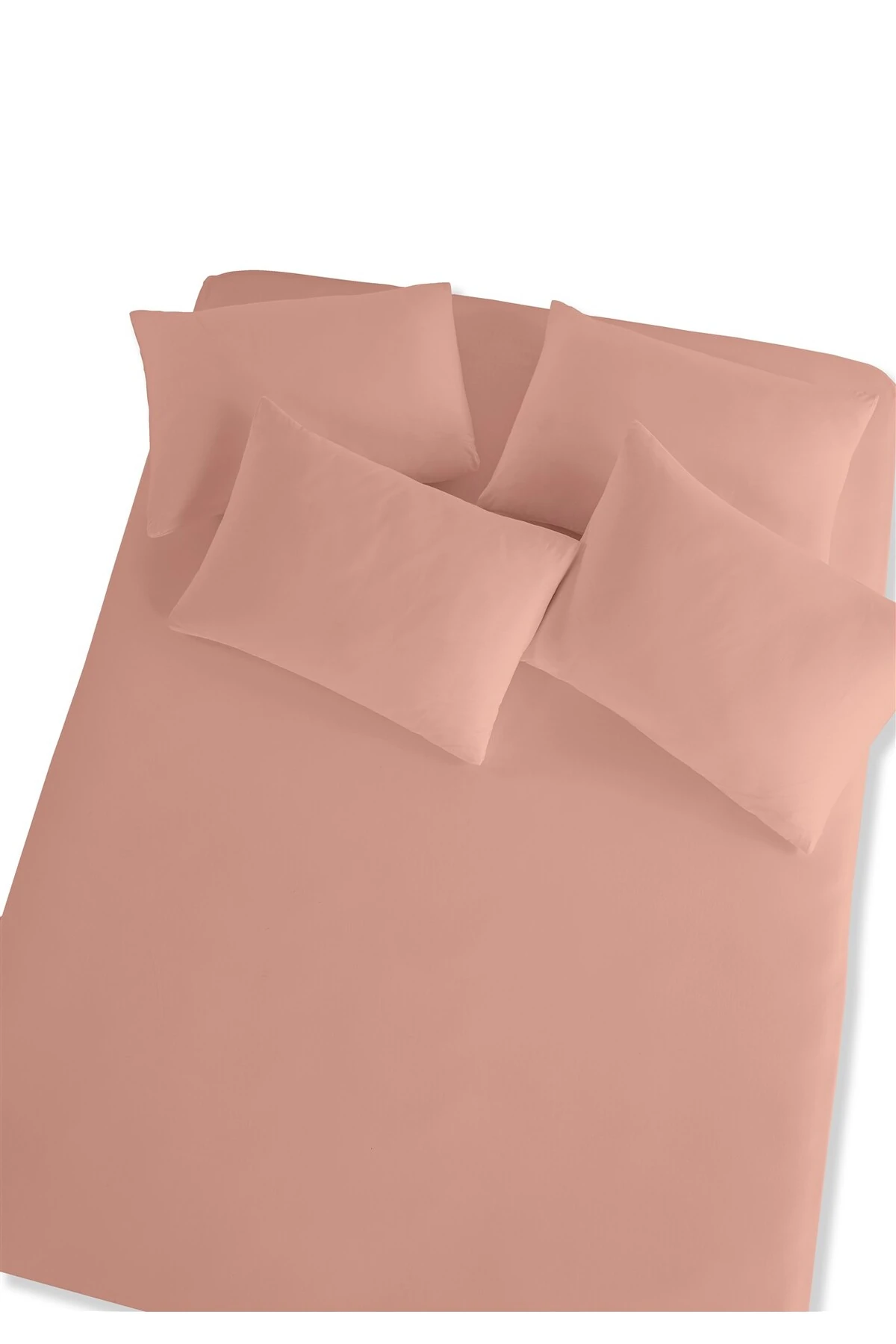 Siena Ranforce %100 Pamuk Lastikli Çarşaf Seti - Pudra