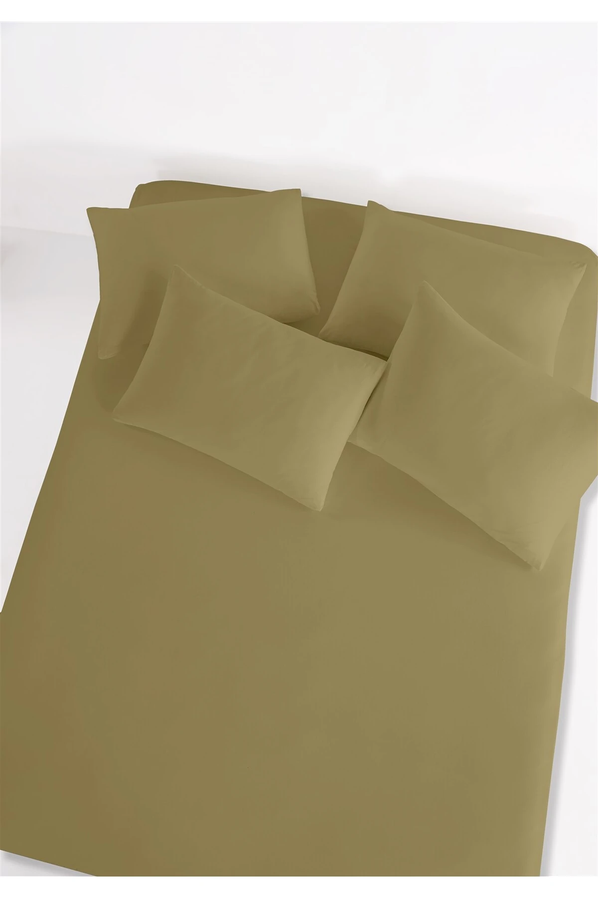 Siena Ranforce %100 Pamuk Lastikli Çarşaf Seti - zeyti̇n yeşi̇li̇