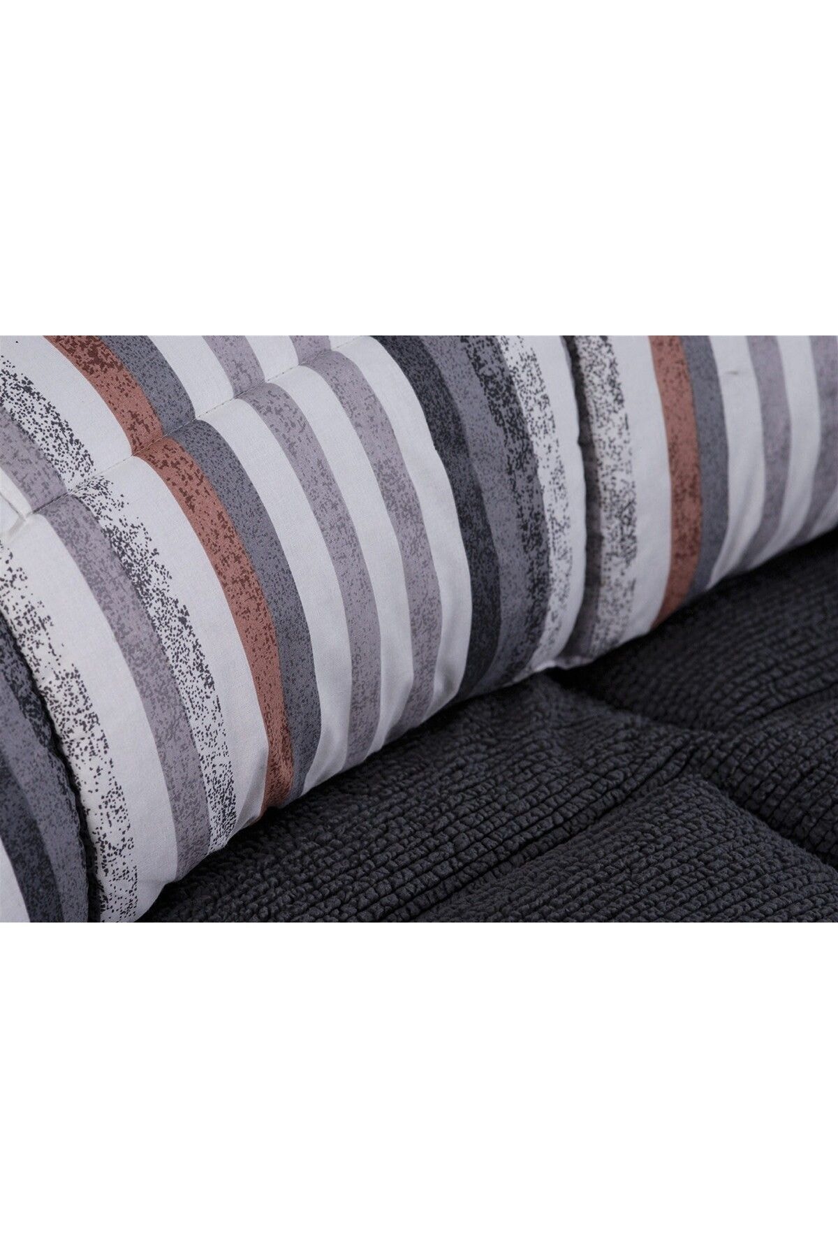 Alves Çift Taraflı Çift Kişilik Yorgan Takımı Antrasit 200x220cm