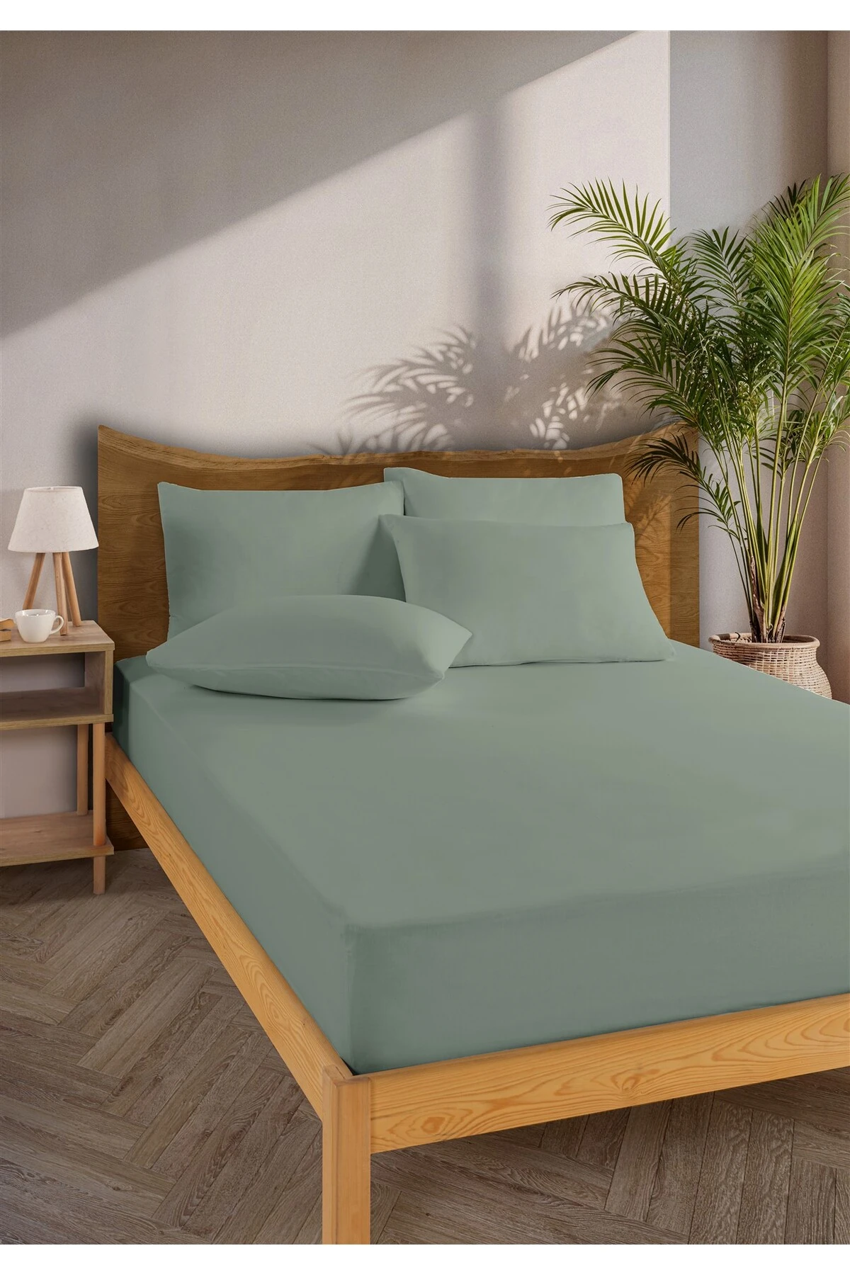 Siena Ranforce %100 Pamuk Lastikli Çarşaf Seti - aqua
