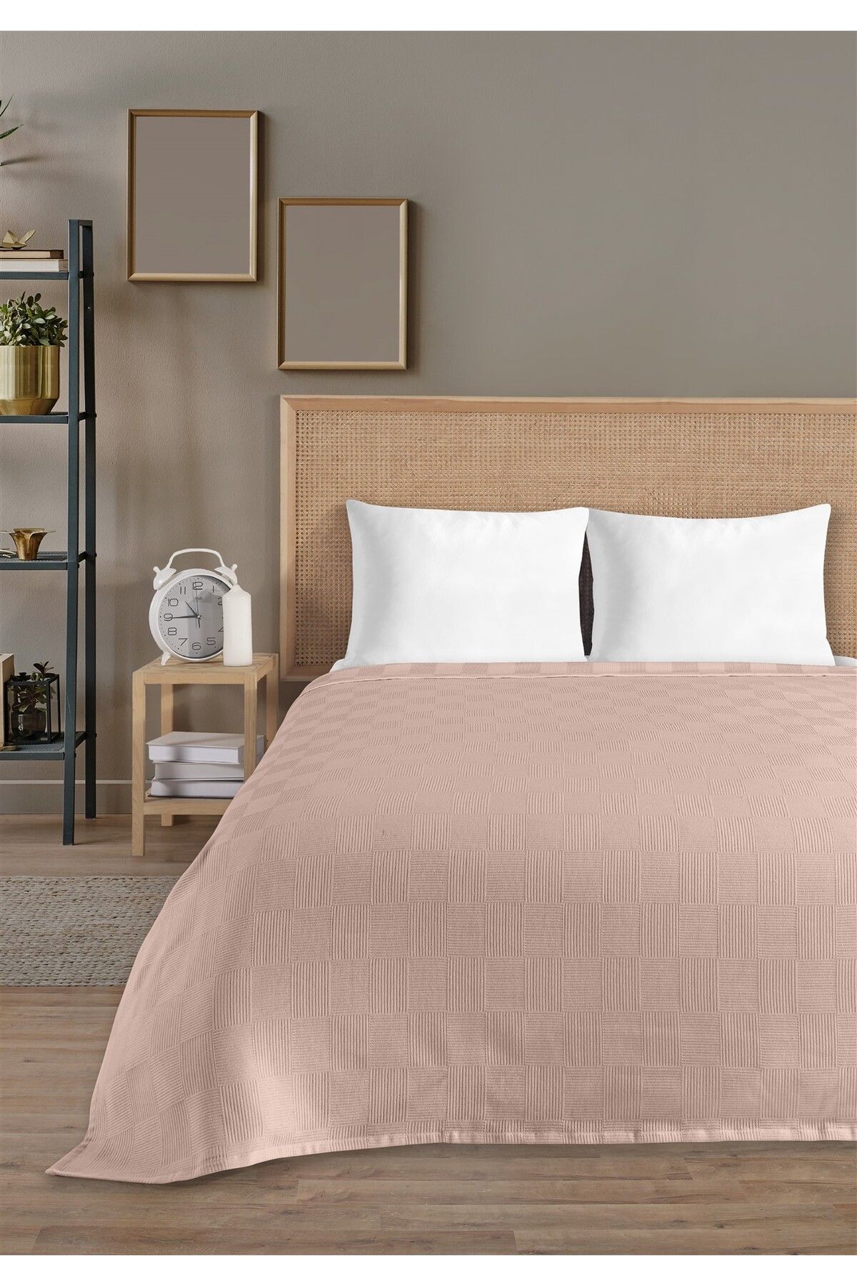 %100 Pamuk Tek Kişilik Otel Pike Takım 160 x 230 cm