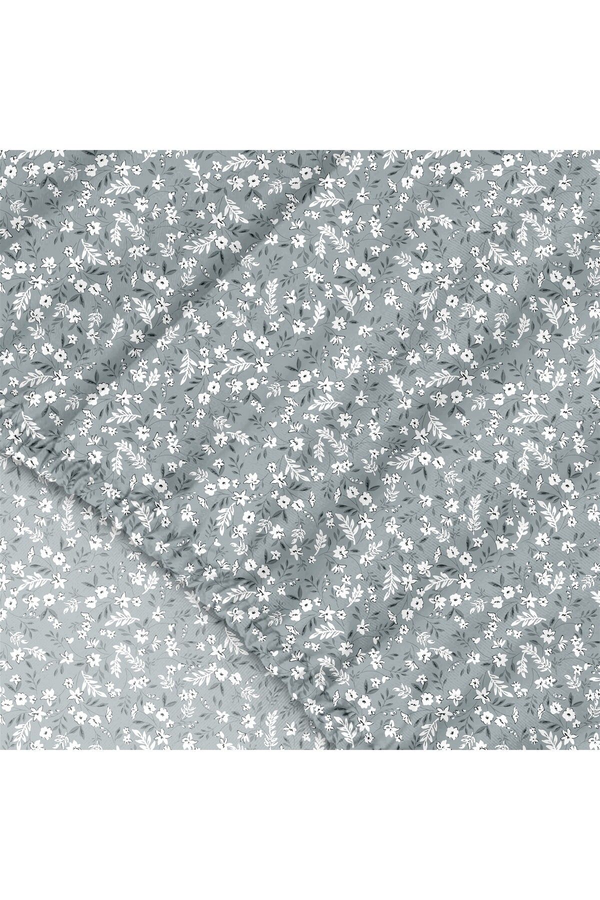 Dalya %100 Pamuk Çift Kişilik Lastikli Çarşaf Seti  - 160x200+30 cm - İndi̇go