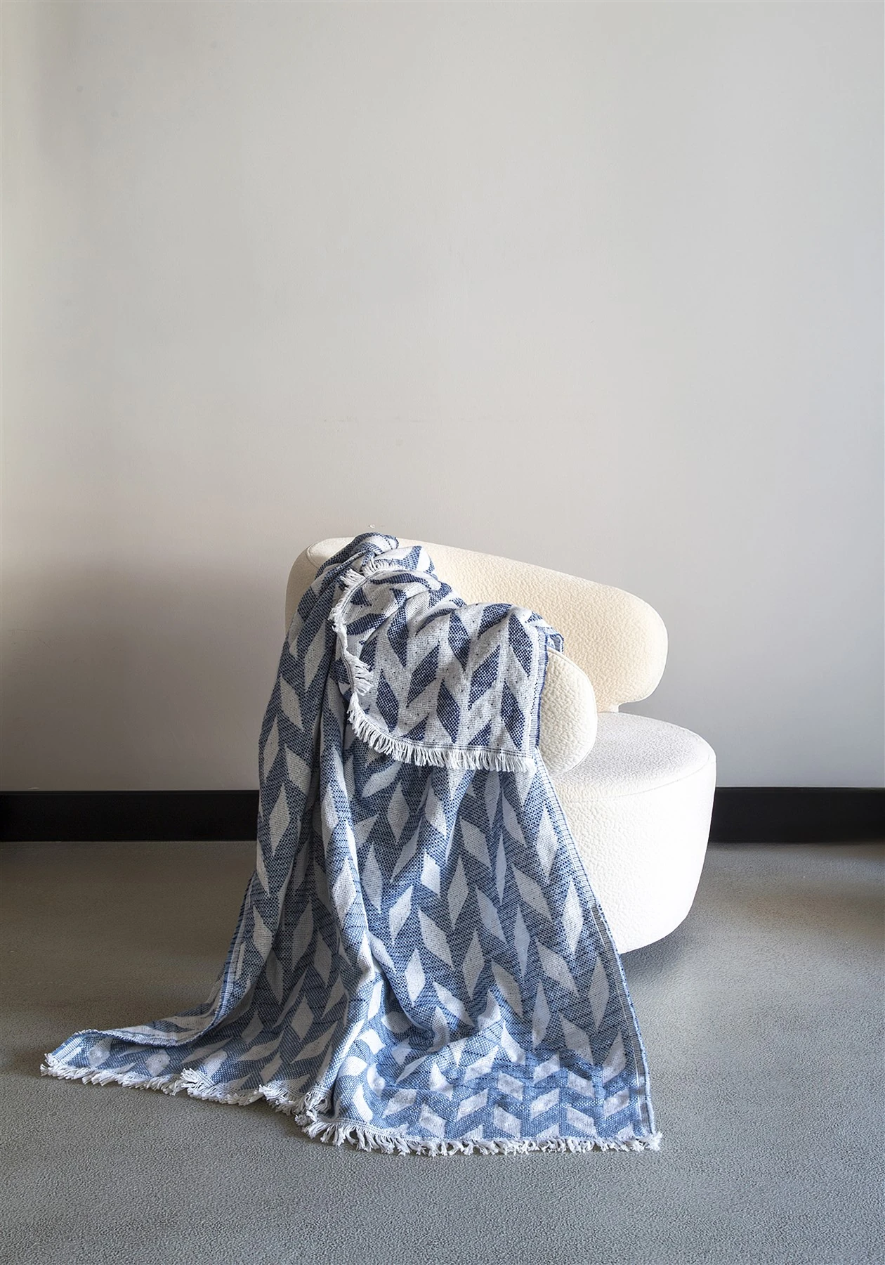 Sunday Soft Battaniye Çift Kişilk İndigo 200x220 cm - 200 x 220