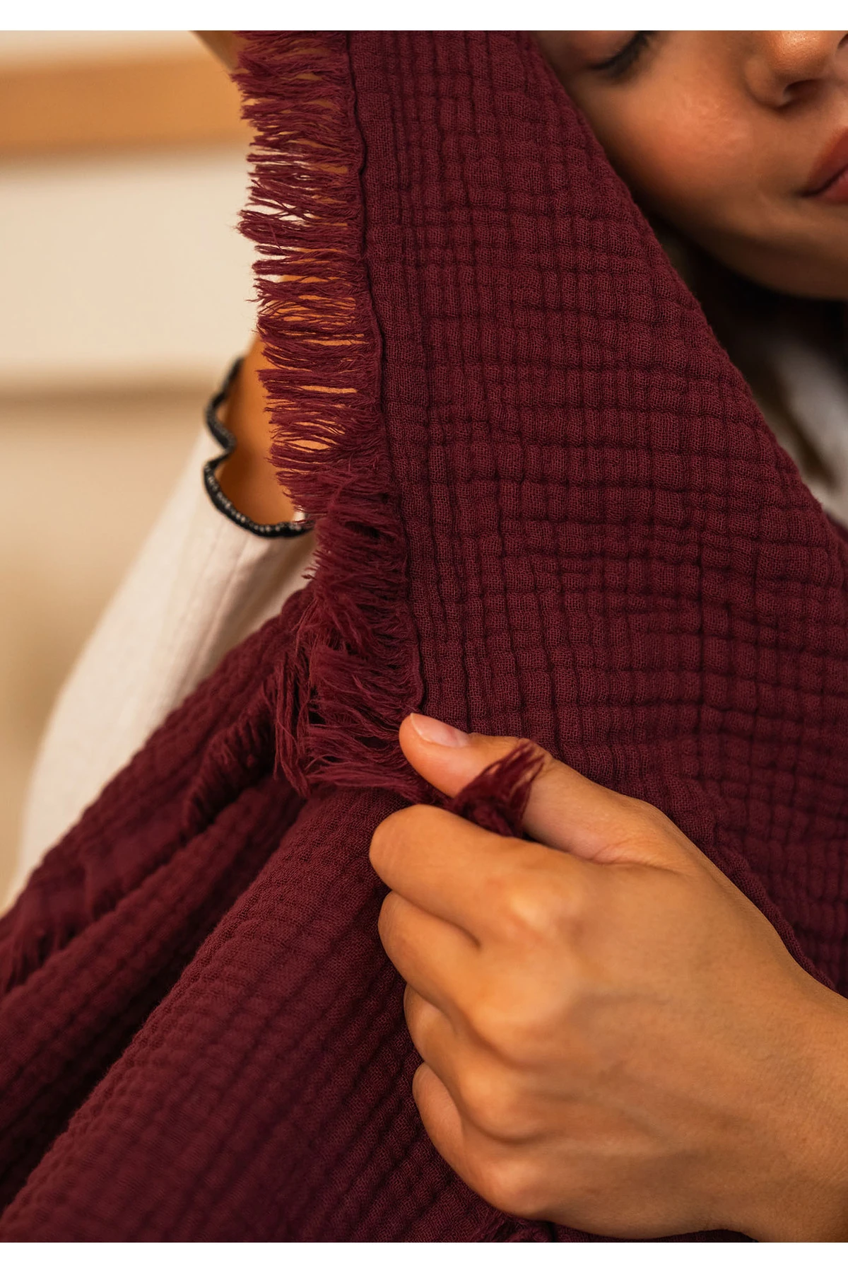 %100 Pamuk 4 kat Müslin Battaniye Takımı Tek Kişilik 160 x 230 cm