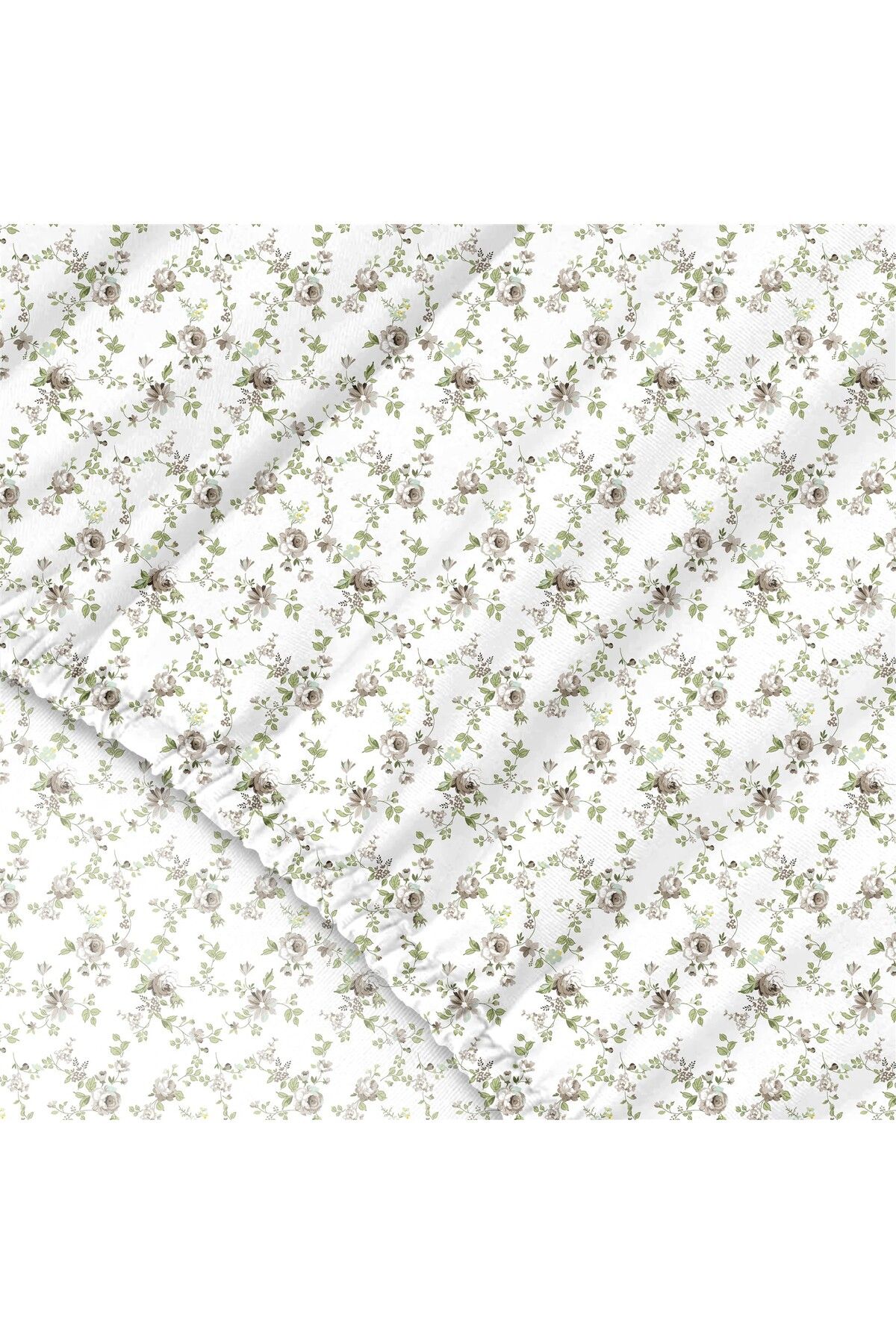 Arora %100 Pamuk Çift Kişilik Lastikli Çarşaf - 160x200+30 cm - koyu bej