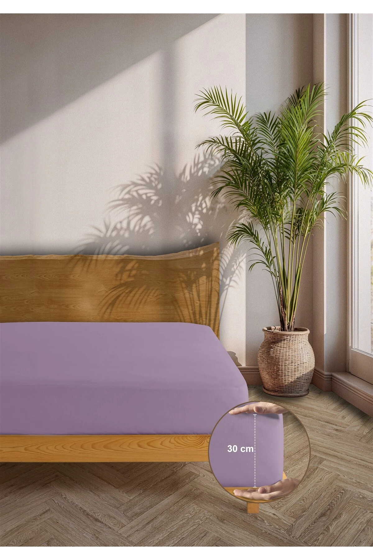 Siena Ranforce %100 Pamuk Lastikli Çarşaf Seti - Li̇la