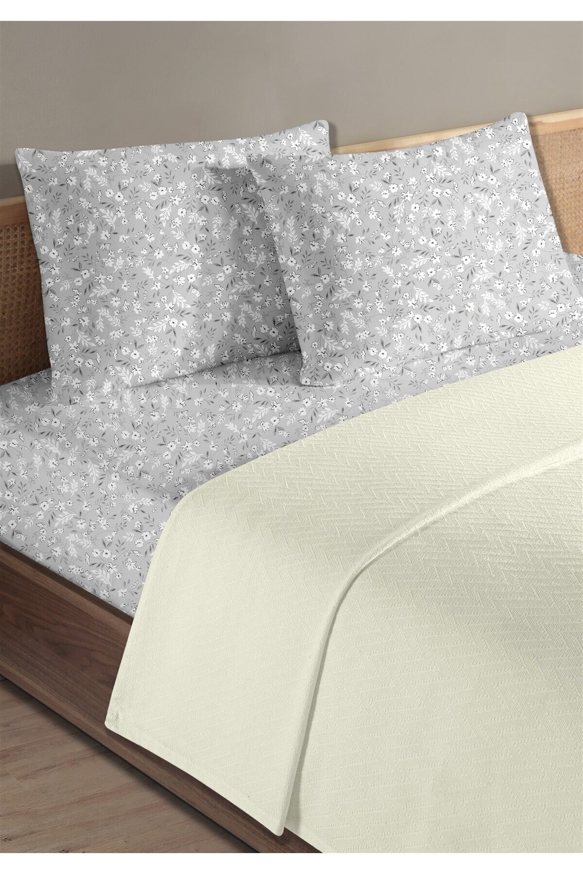 %100 Pamuk Doria Tek Kişilik Pike Takımı 160 x 200 cm