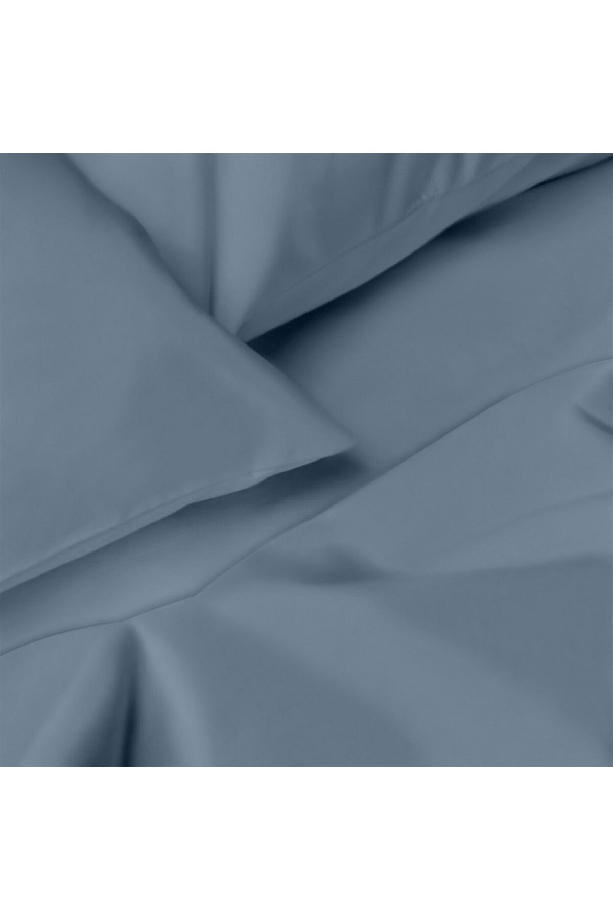 Organik Pamuk Akfil Nevresim Takımı  Tek Kişilik 160x220 cm - İndi̇go