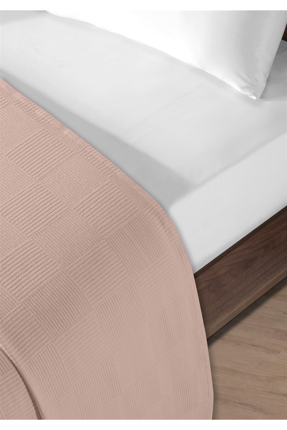 %100 Pamuk Tek Kişilik Otel Pike Takım 160 x 230 cm