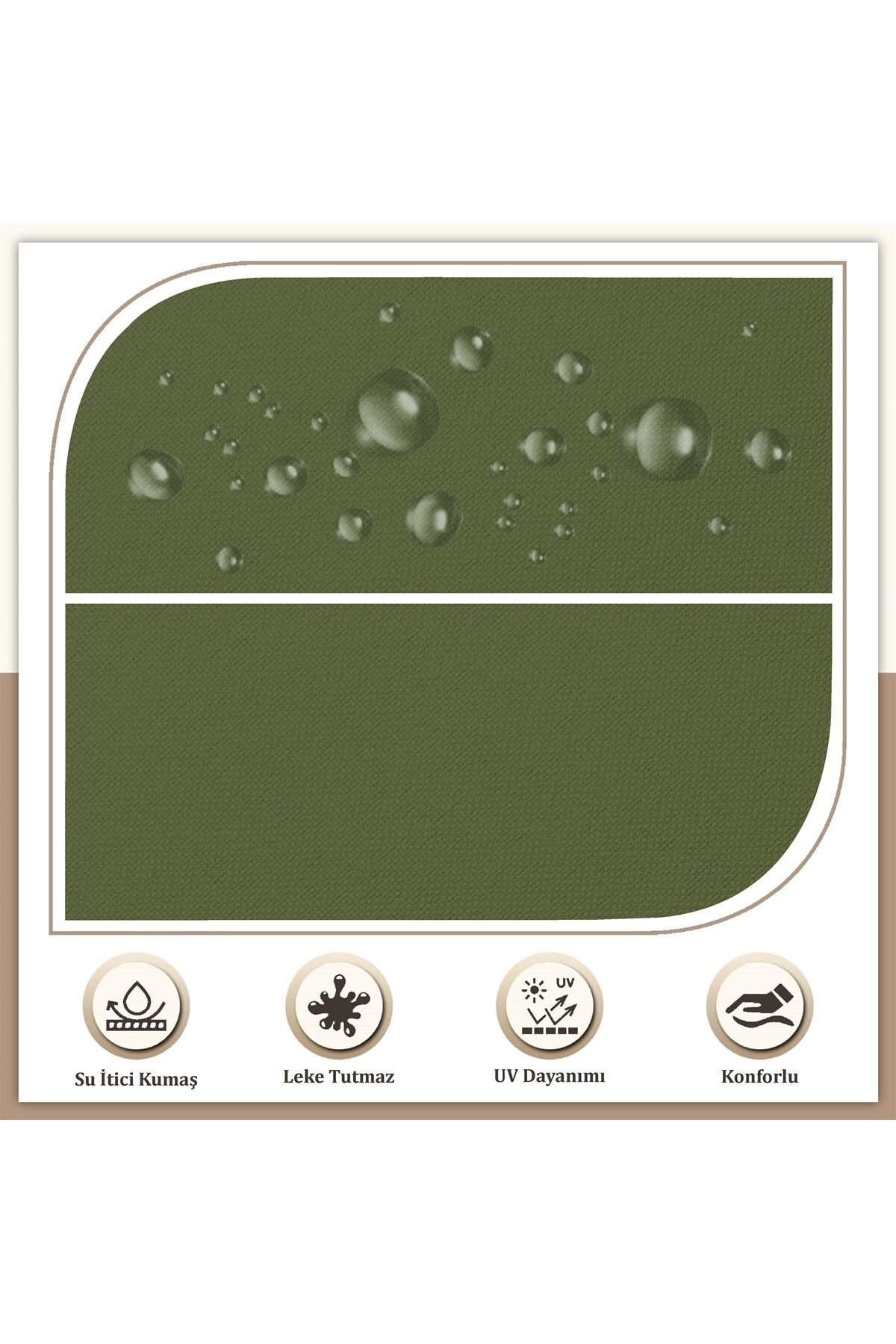 2'li Sıvı Geçirmez Leke Tutmaz Fermuarlı Bağcıklı Sandalye Minderi 40 x 40 cm