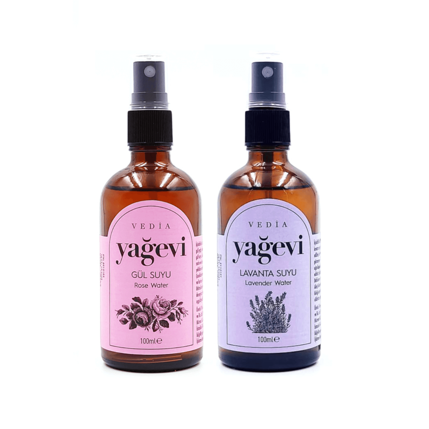 Gül Suyu+Lavanta Suyu 2x100 ml Set - Yağevi