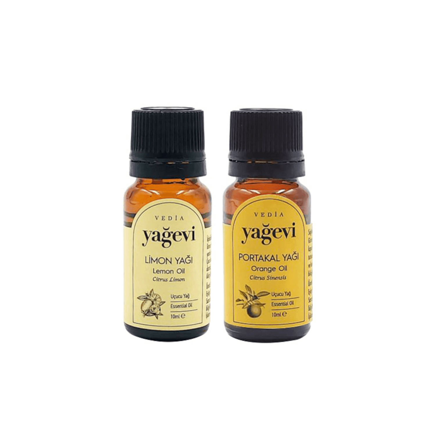 Limon+Portakal Uçucu Yağ Seti 2x10 ml - Yağevi