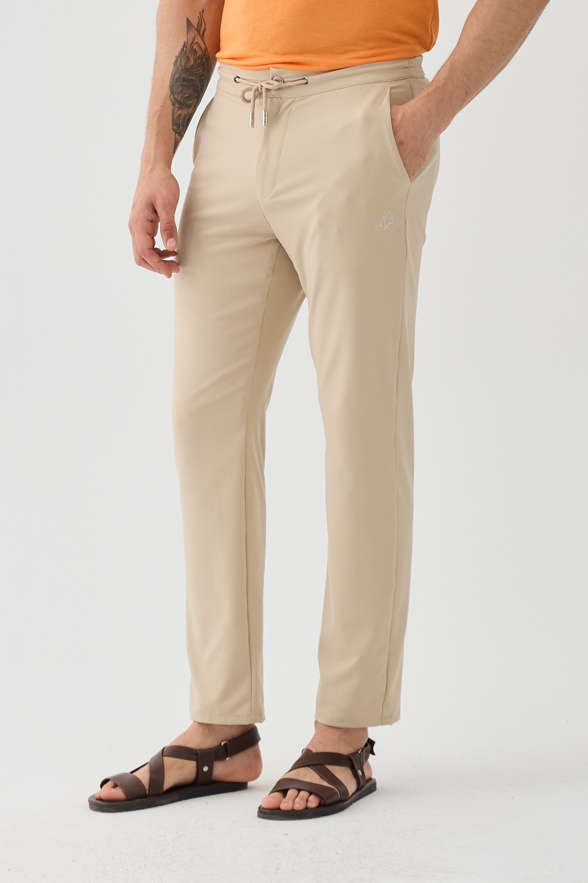 Akyarlar Bej Jogger Pantolon