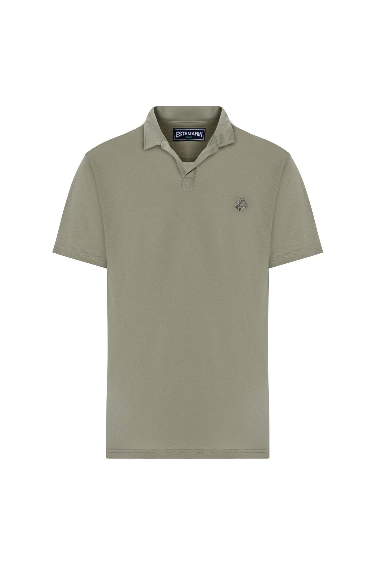 Çakılyalı Lyocel Polo Yaka Tişört - olive