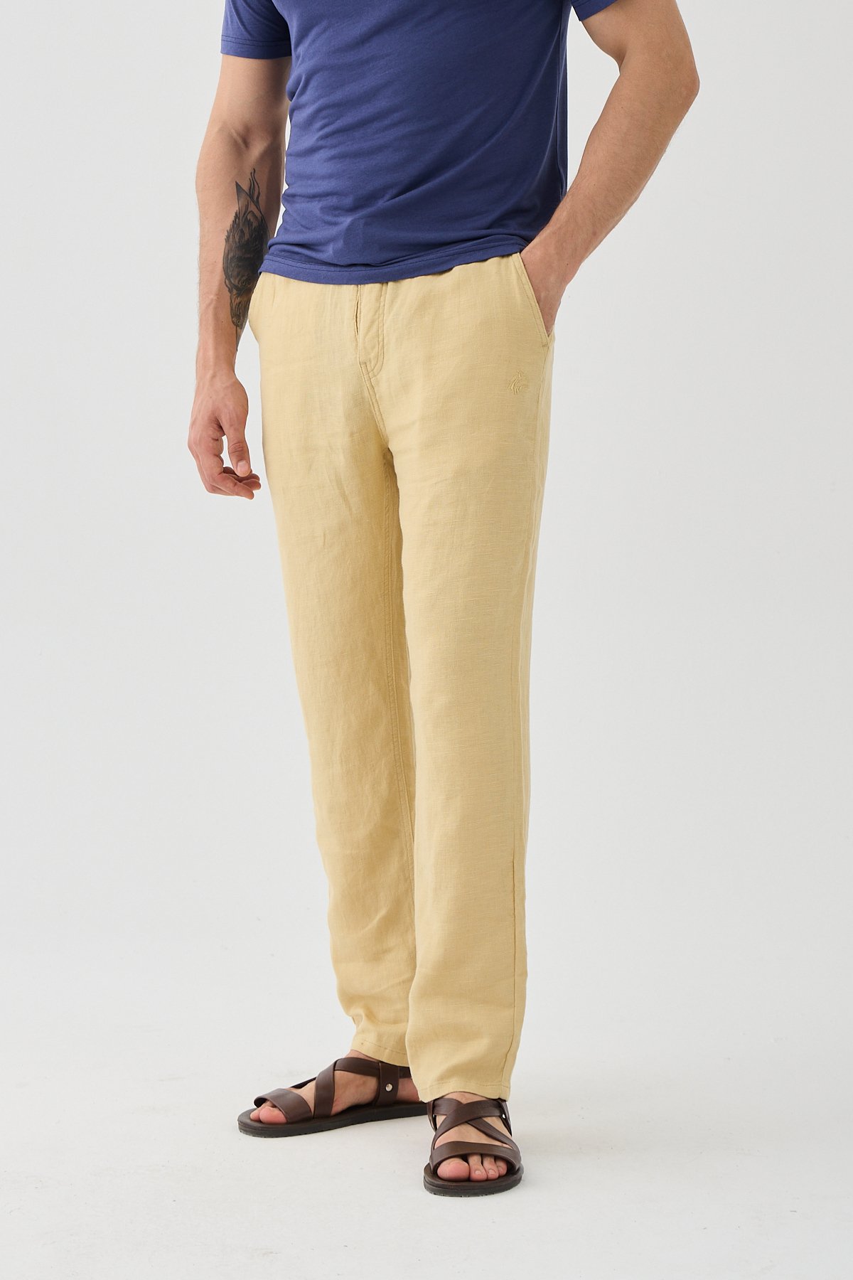 Este Marin Halikarnas Keten Jogger Pantalon