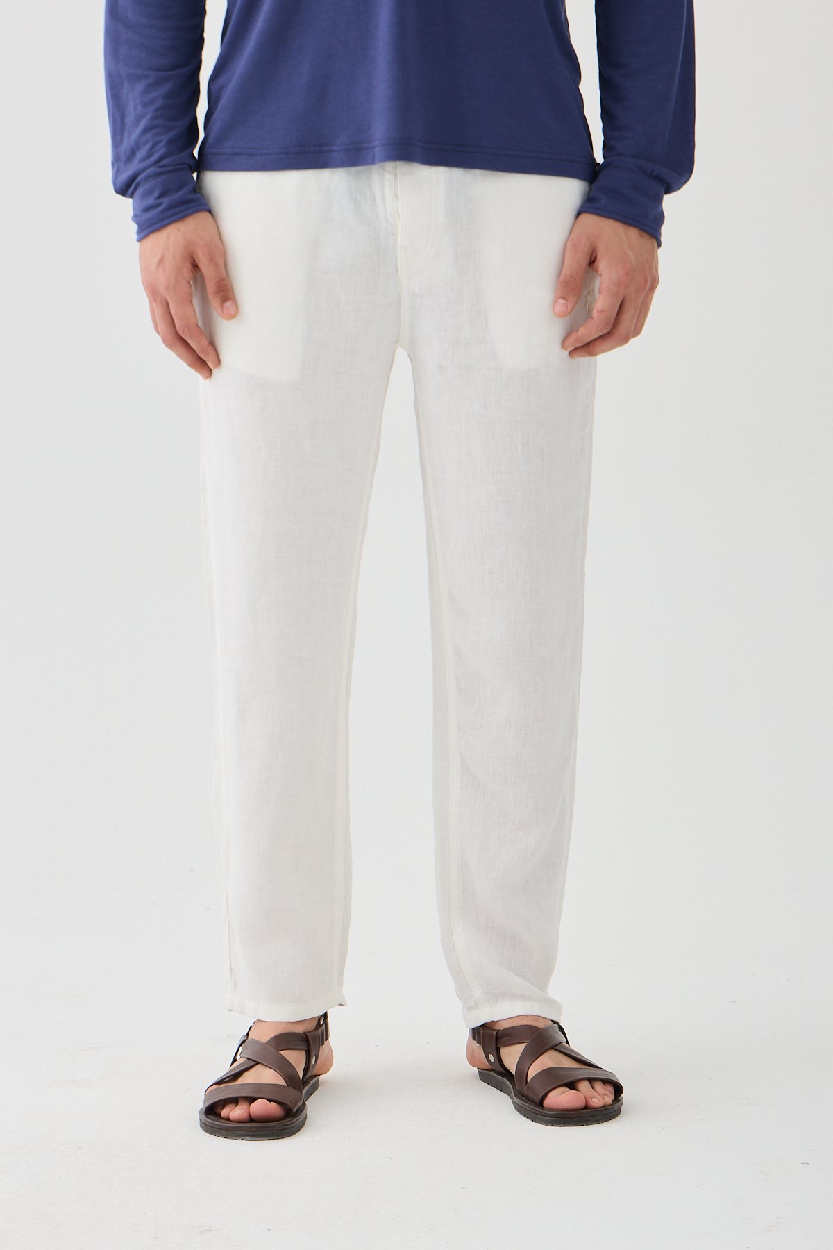 Este Marin Halikarnas Keten Jogger Pantalon - beyaz