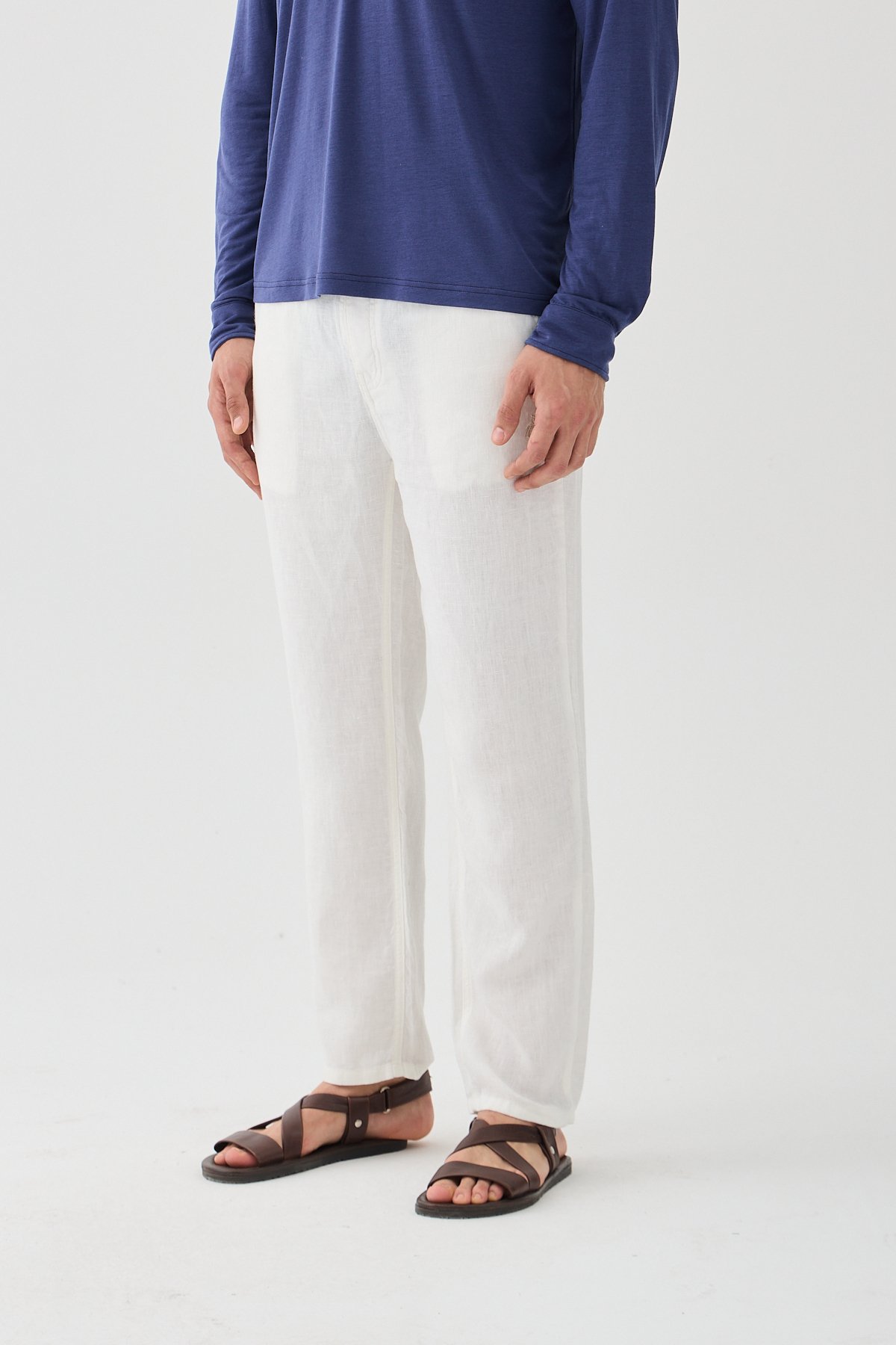 Este Marin Halikarnas Keten Jogger Pantalon - beyaz