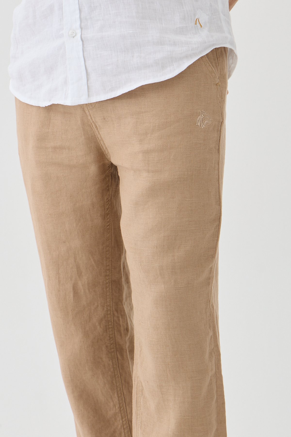 Este Marin Halikarnas Keten Jogger Pantalon - açık kahve