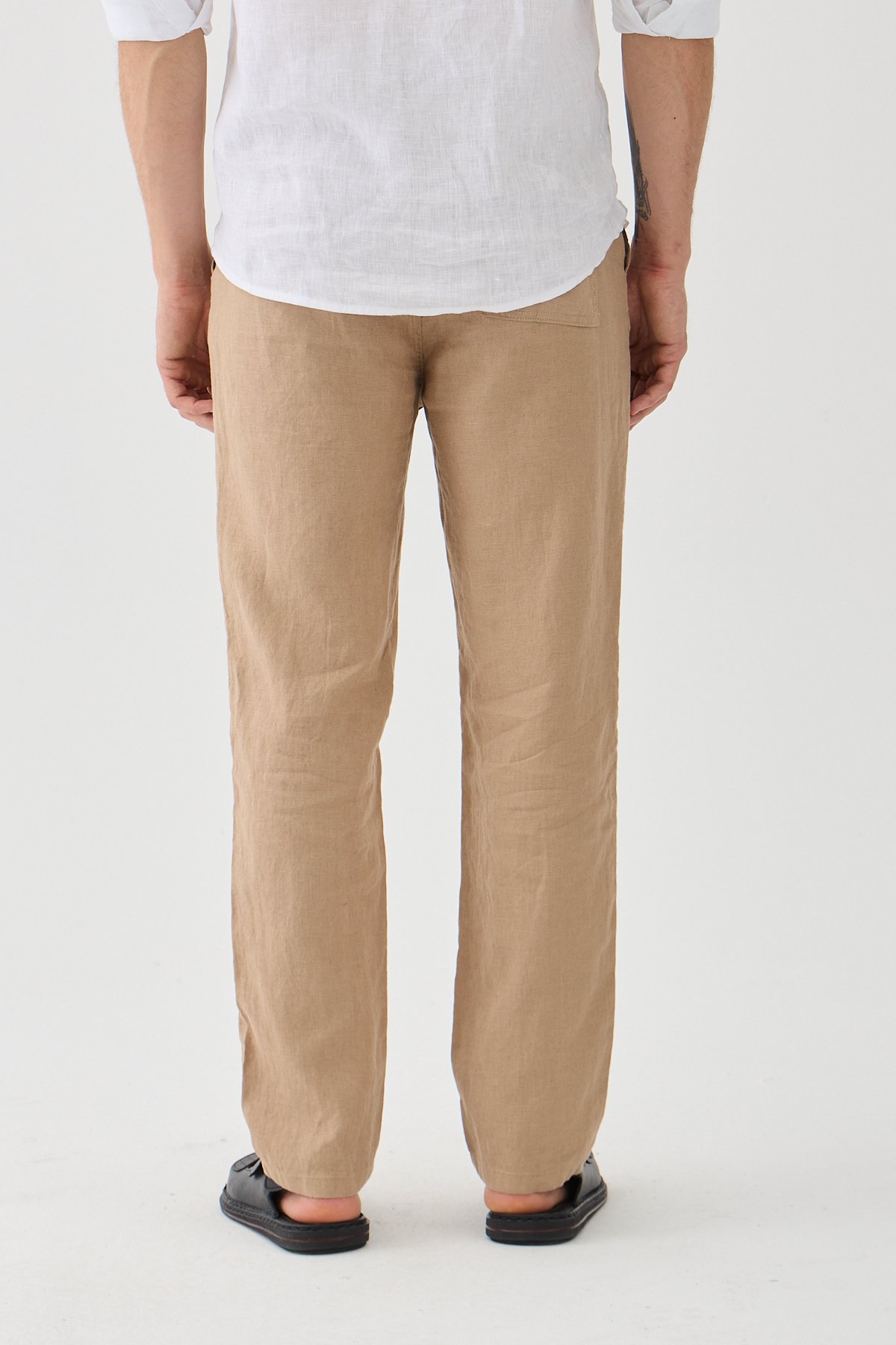 Este Marin Halikarnas Keten Jogger Pantalon - açık kahve