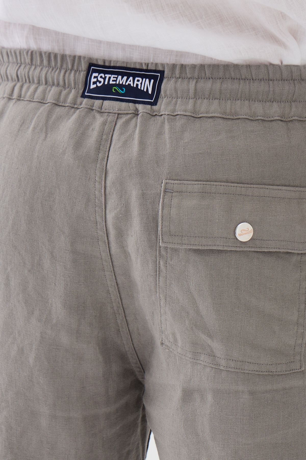 Este Marin Halikarnas Keten Jogger Pantalon - gri