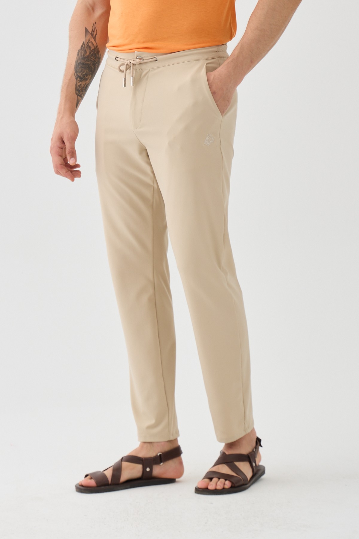 Akyarlar Bej Jogger Pantolon
