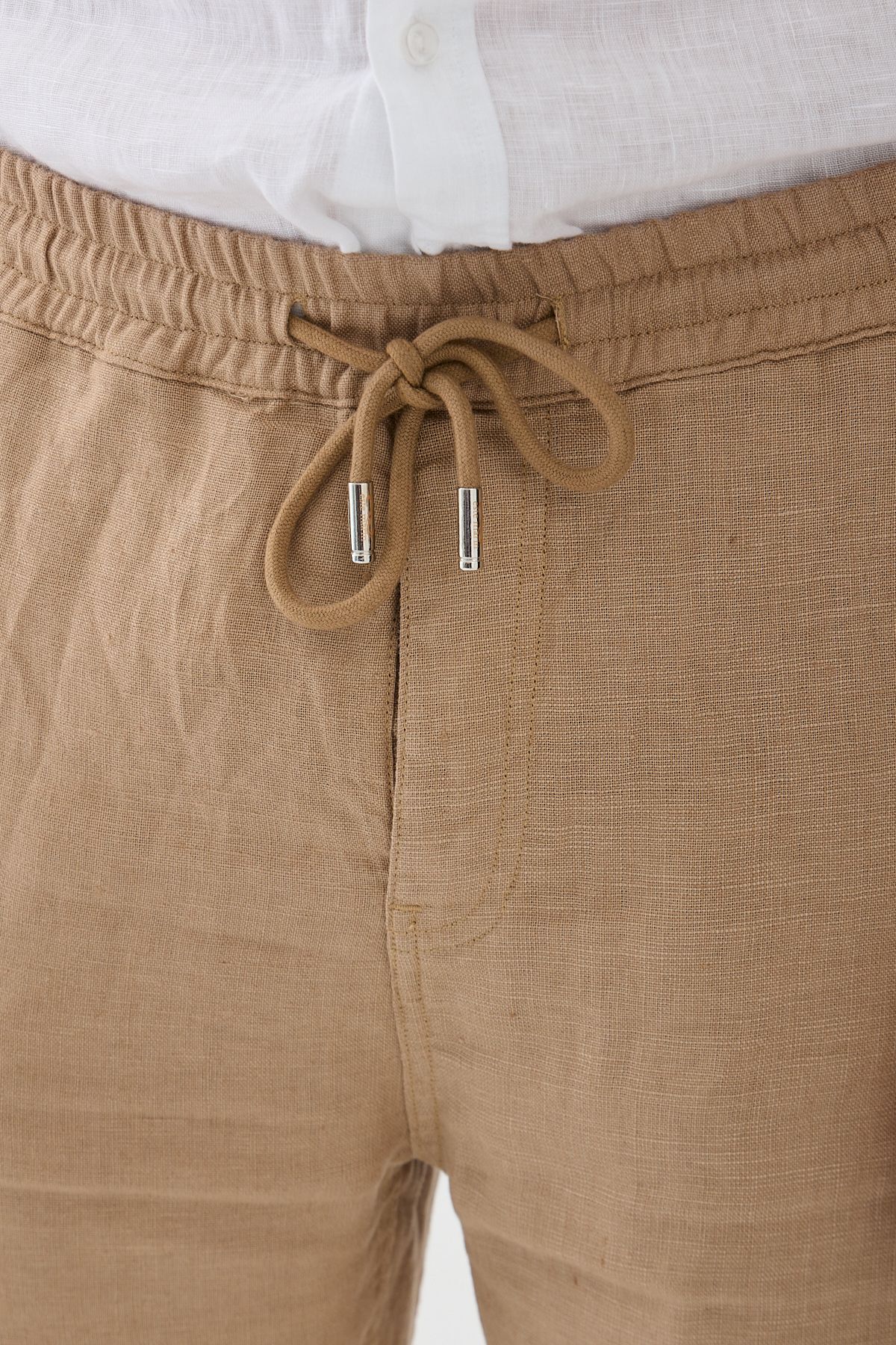 Este Marin Halikarnas Keten Jogger Pantalon - açık kahve