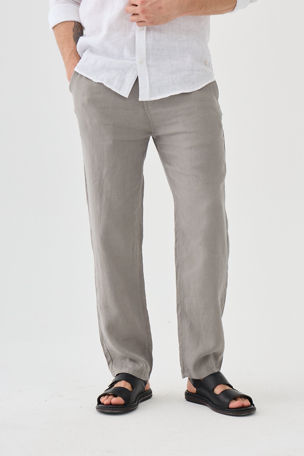 Este Marin Halikarnas Keten Jogger Pantalon - gri