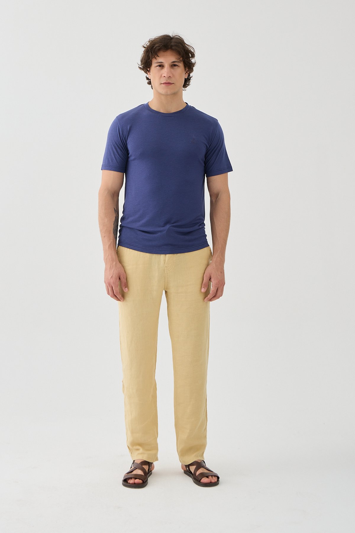 Halikarnas Keten Sarı Jogger Pantolon