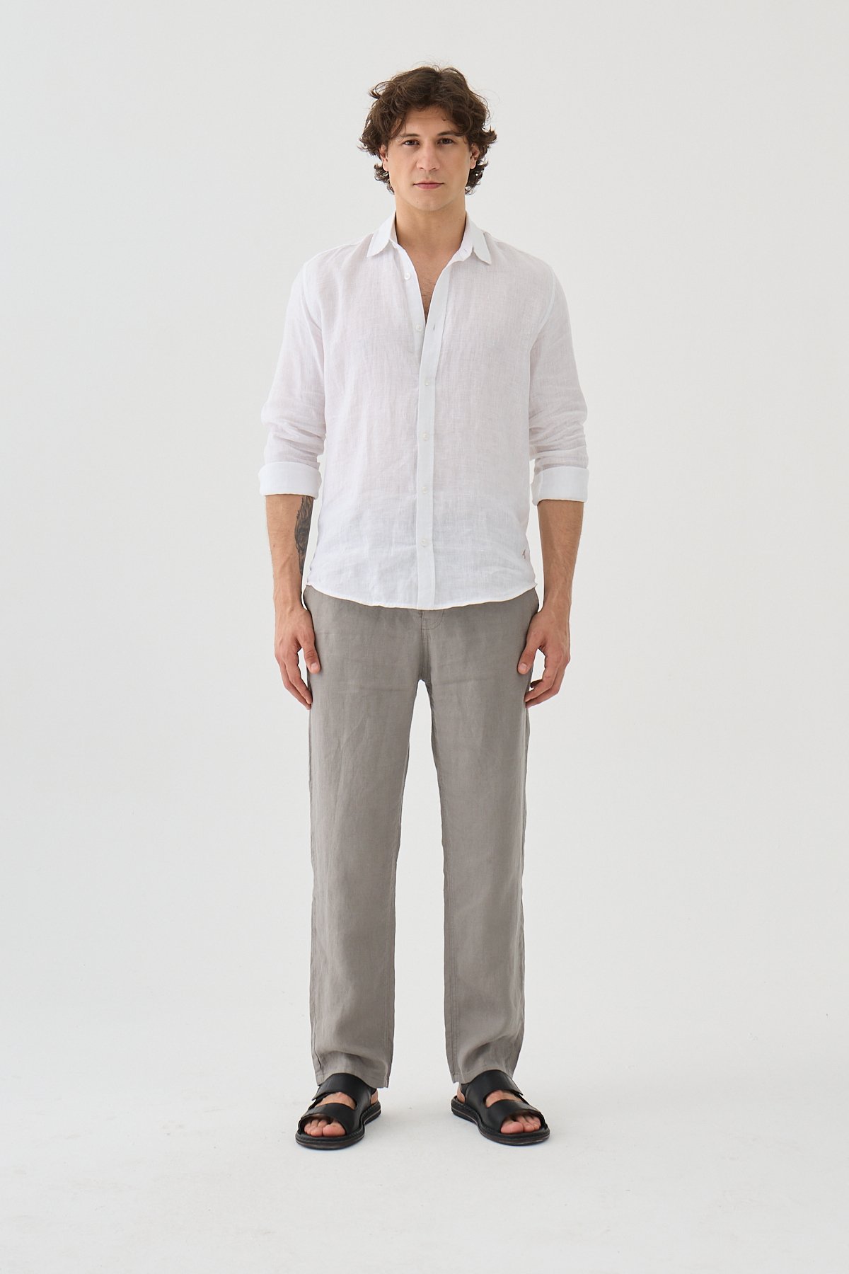 Este Marin Halikarnas Keten Jogger Pantalon - gri