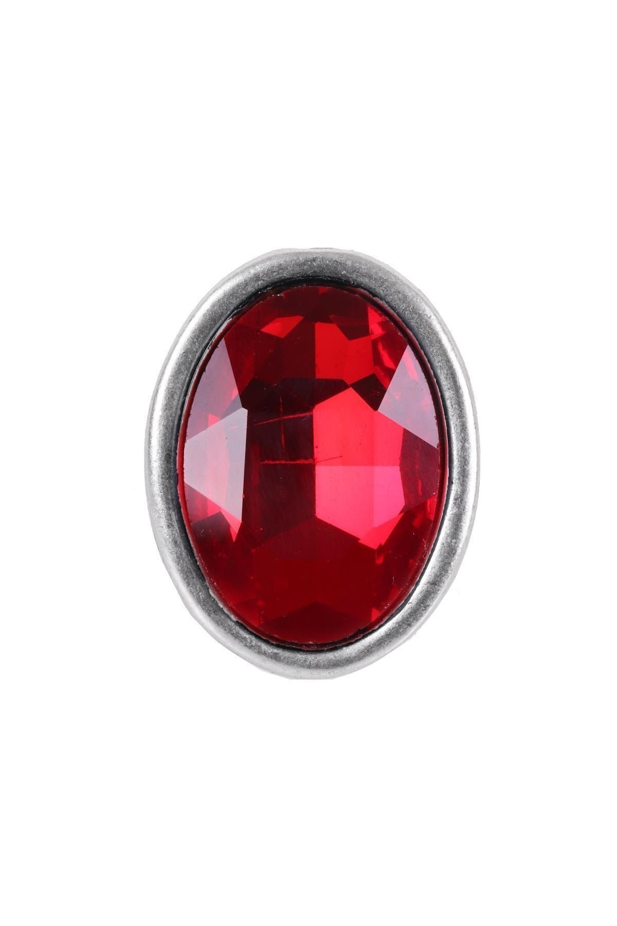 Kadın Antik Gümüş Kaplama Swarovski Taşlı Hürrem Yüzük