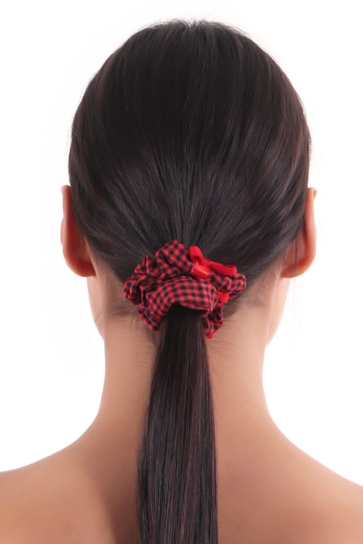 Hahai Kadın Pötikareli Scrunchie Toka