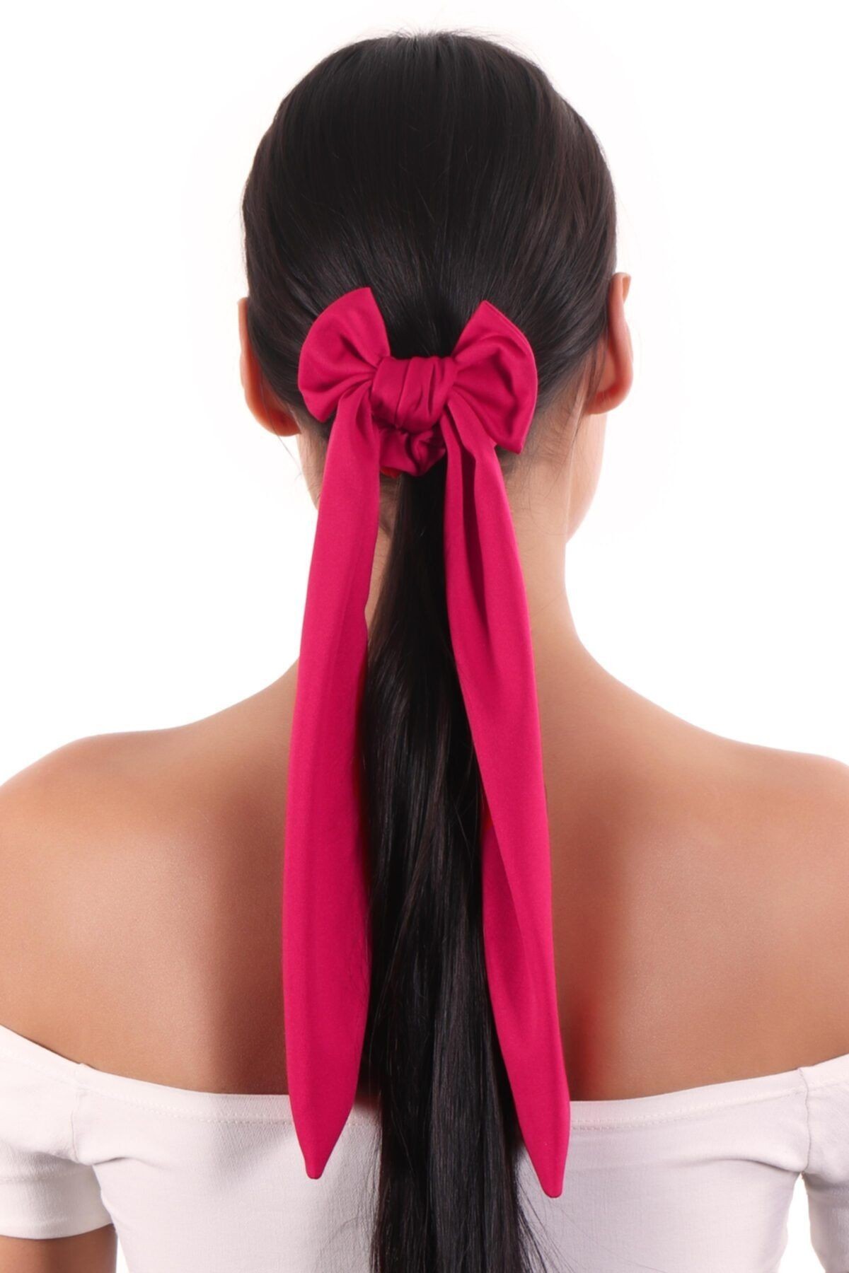 Hahai Kadın Uzun Kurdele Model Scrunchie Toka