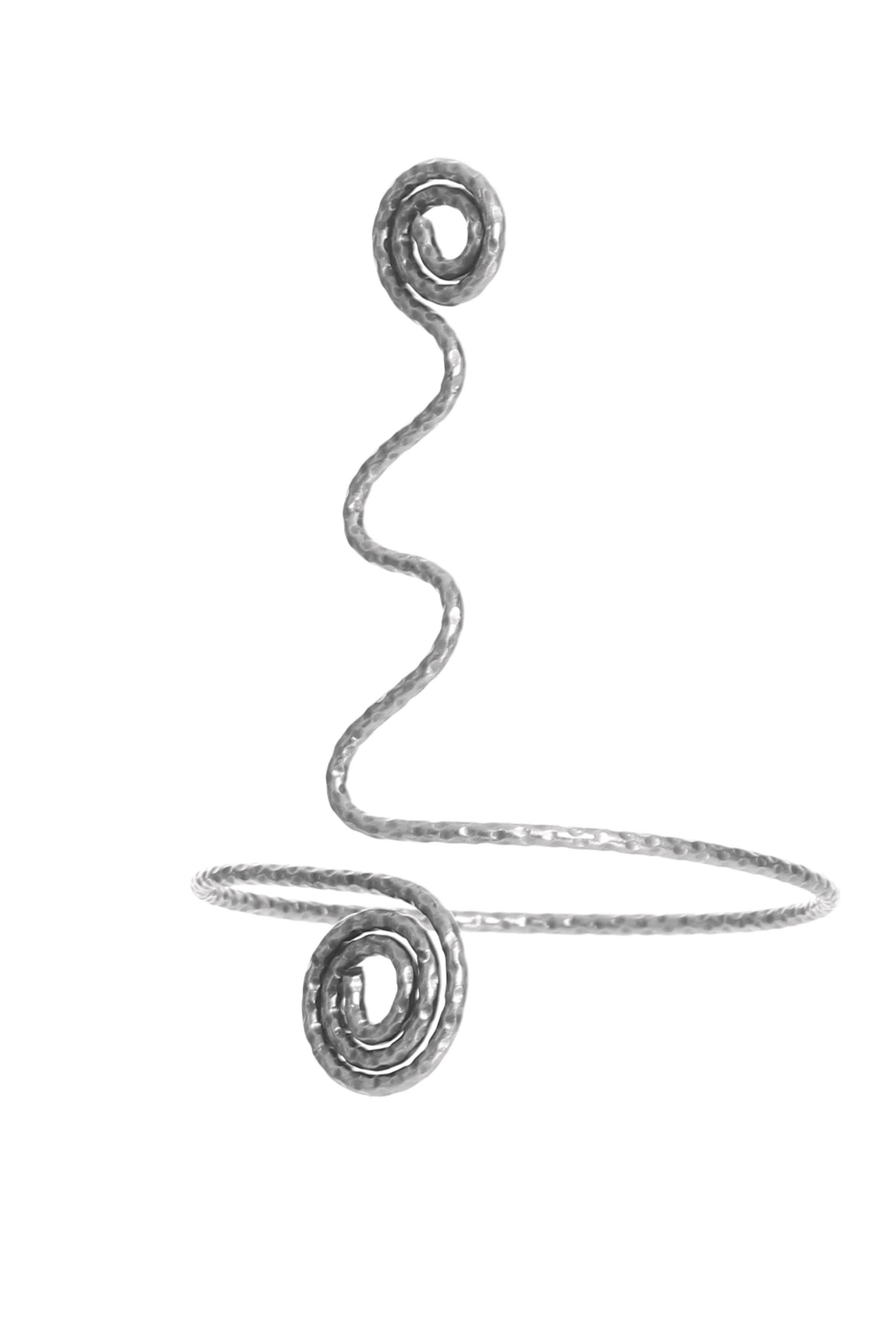 Labalaba Kadın Spiral Formlu Tasarım Pazu Bandı Bileklik, Üst Kol Aksesuarı