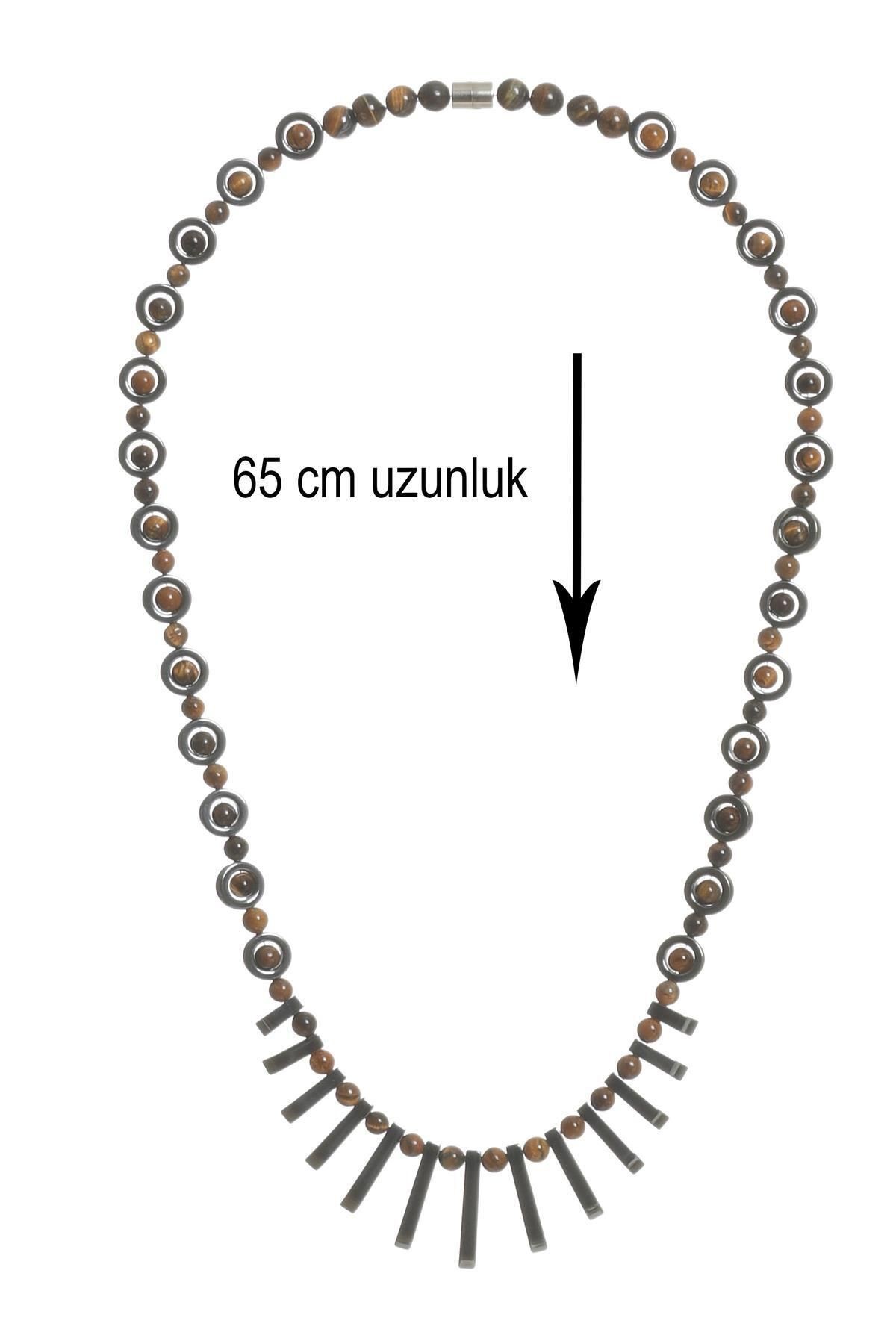 Erkek Doğaltaş El Yapımı Tasarım Kolye