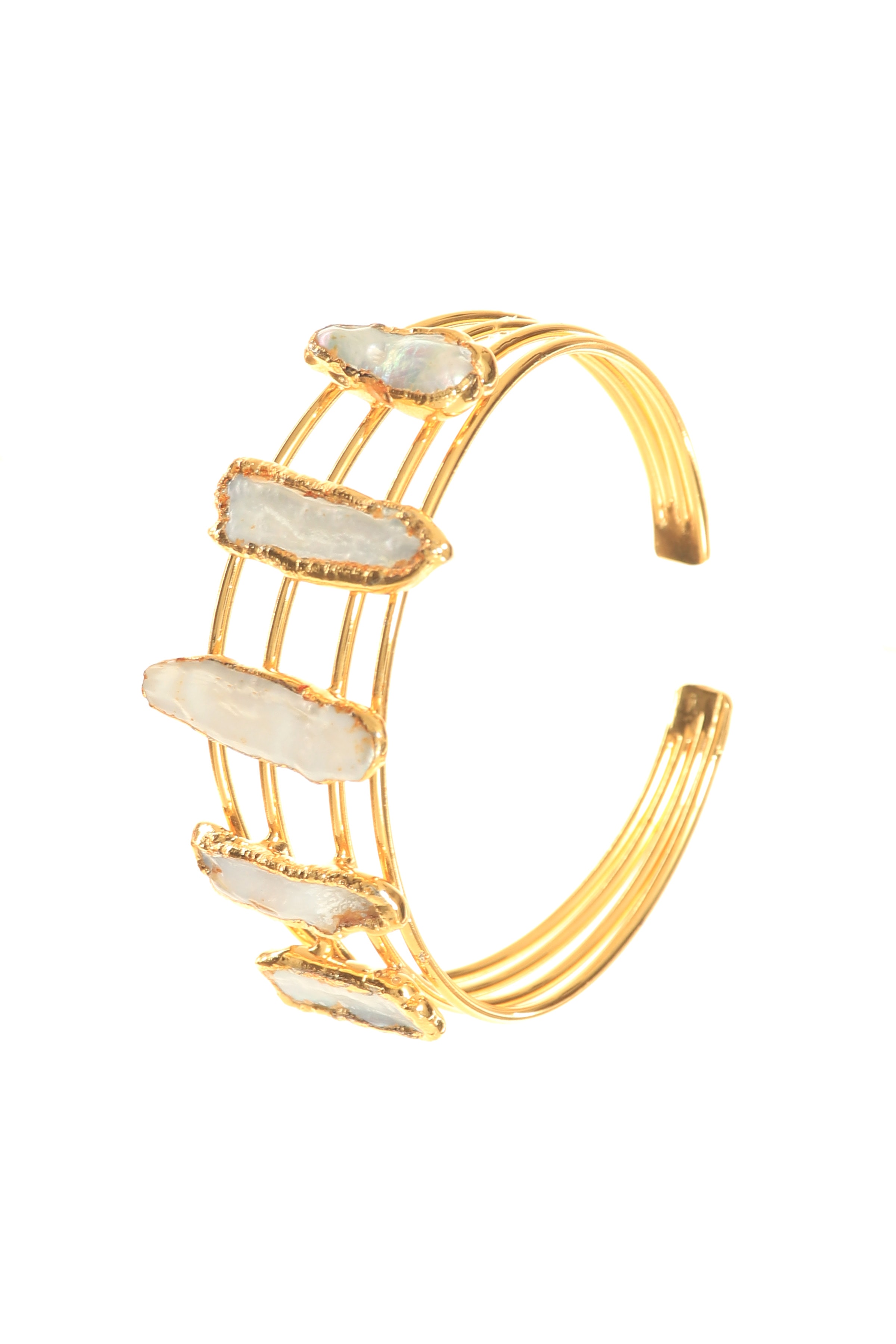 Labalaba Kadın İnci Detaylı Dört Telli El Yapımı Tasarım Bileklik