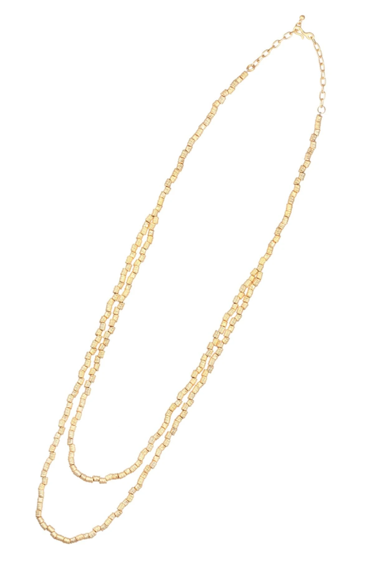 KADIN ALTIN RENK KAPLAMA BURGULU ZİNCİR KOMBİN  KOLYE