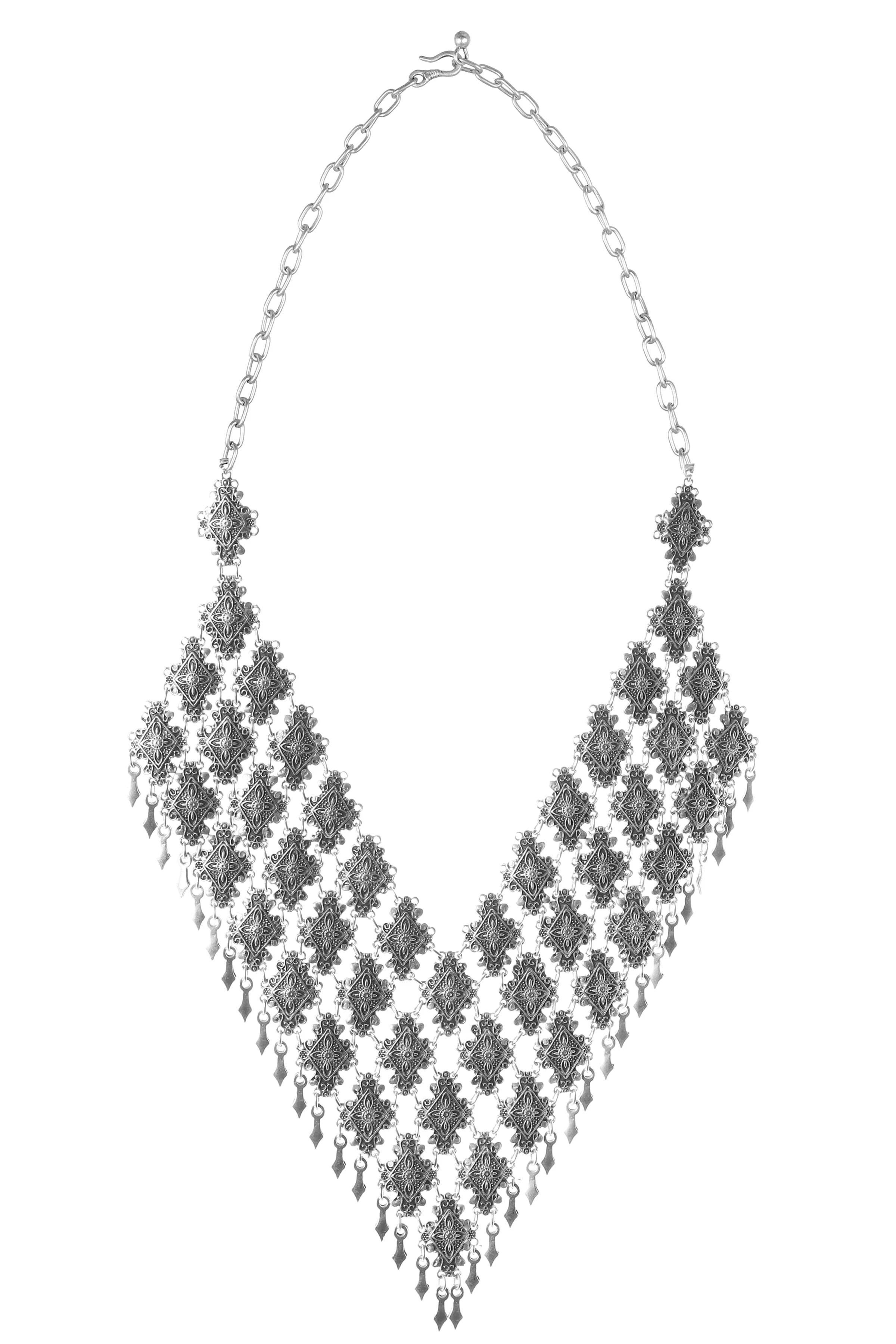 Labalaba Kadın Antik Gümüş Kaplama El Yapmı Bohem Kolye