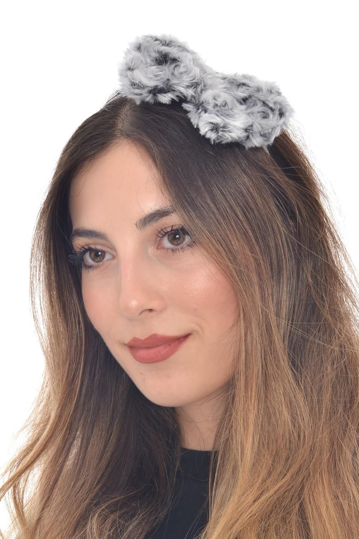 Hahai Kadın Gri  Renk Tonlamalı  İnce Girdap Taç