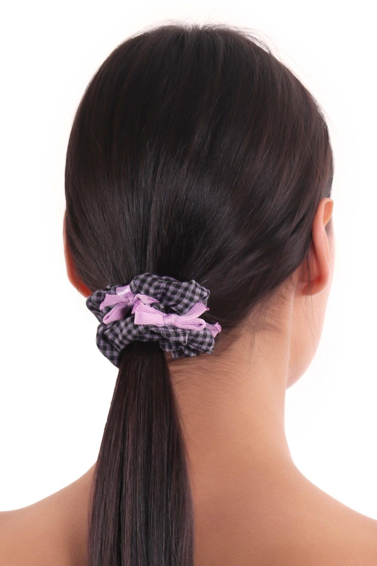 Hahai Kadın Pötikareli Scrunchie Toka