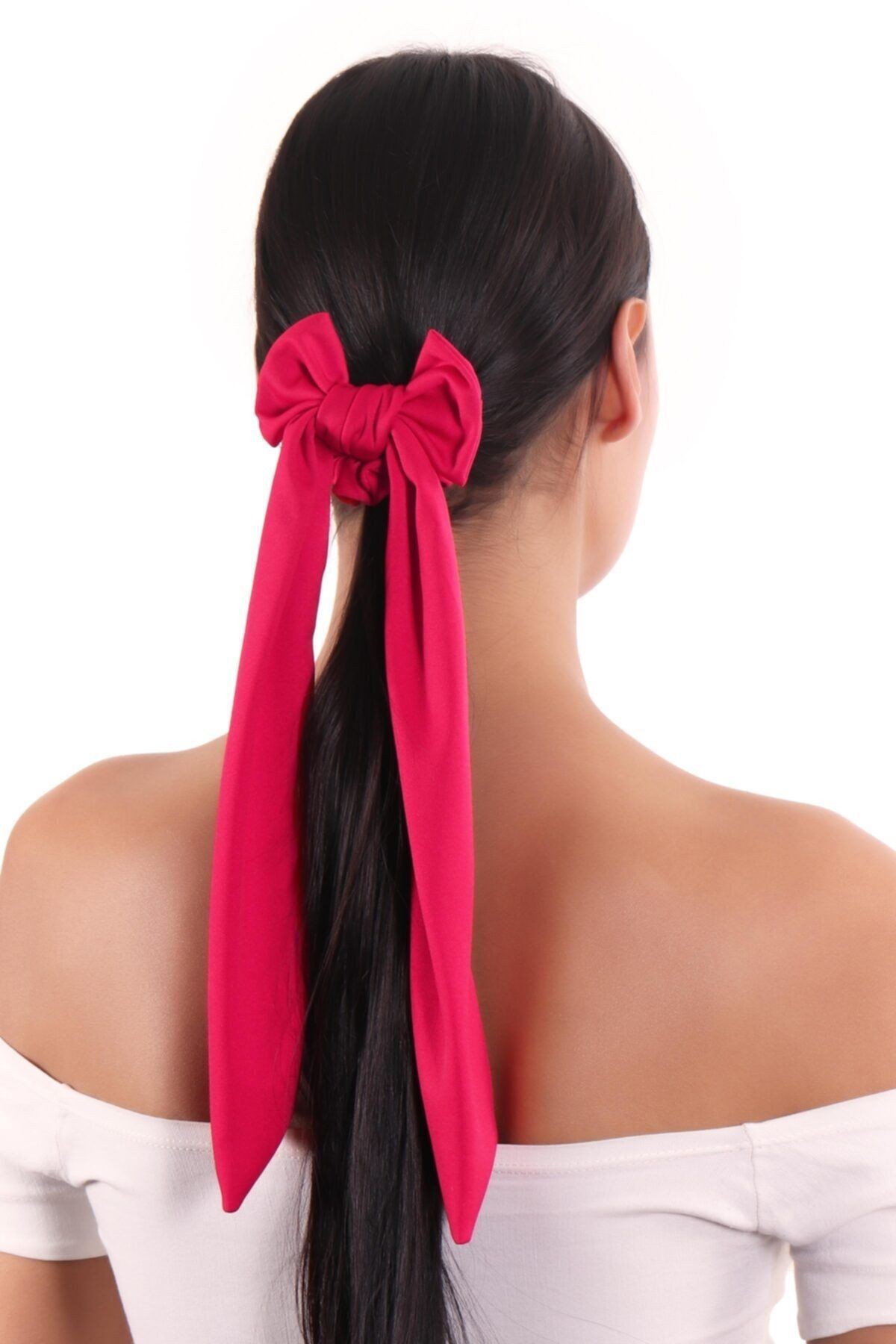 Hahai Kadın Uzun Kurdele Model Scrunchie Toka