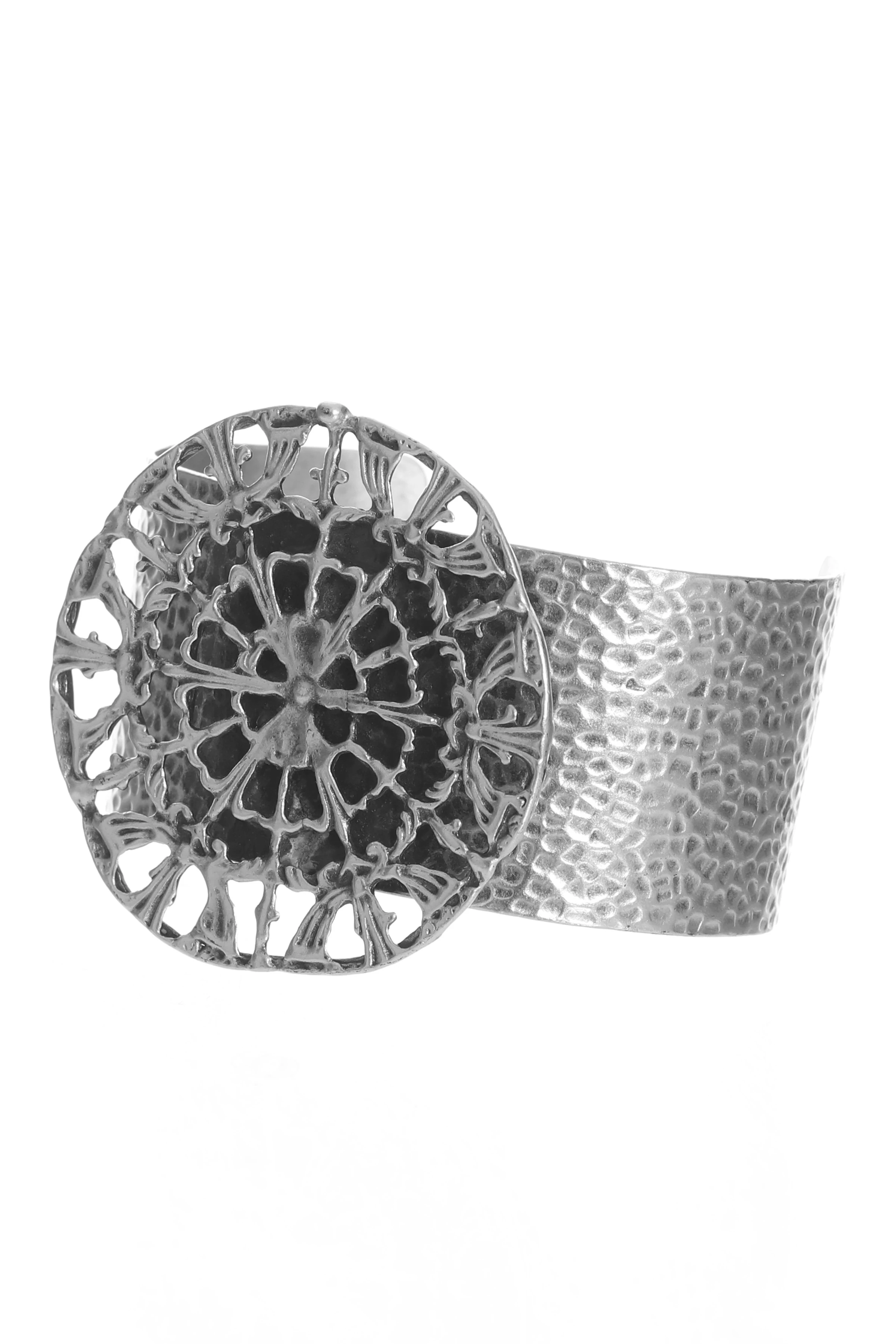 Labalaba Kadın Antik Gümüş Kaplama Ayarlanabilir Geniş Band Örümcek Ağı Figürlü Bileklik