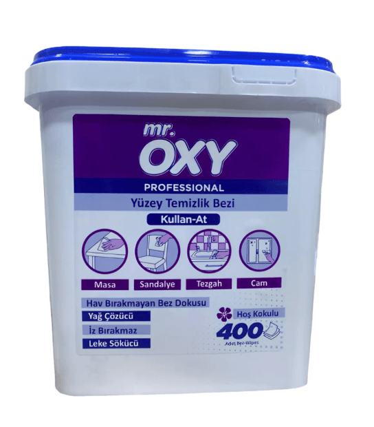 Mr. Oxy Yüzey Temizlik Havlusu Kova - 400 Adet