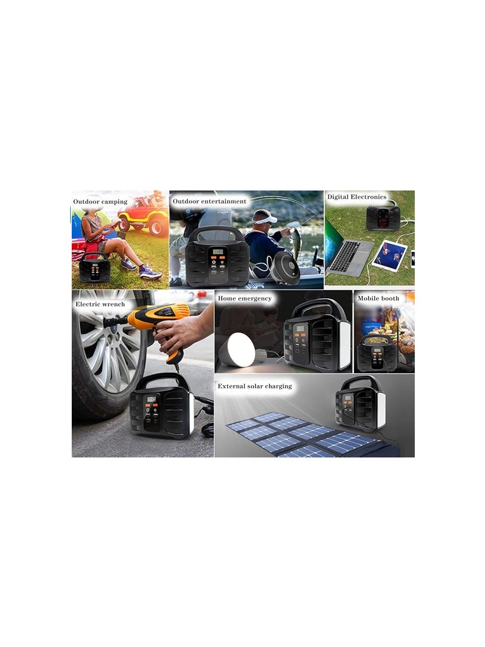 Portable SOLARECO 155 Watt Güç Istasyonu + Taşınabilir Solar Panel + Kamuflaj Çanta